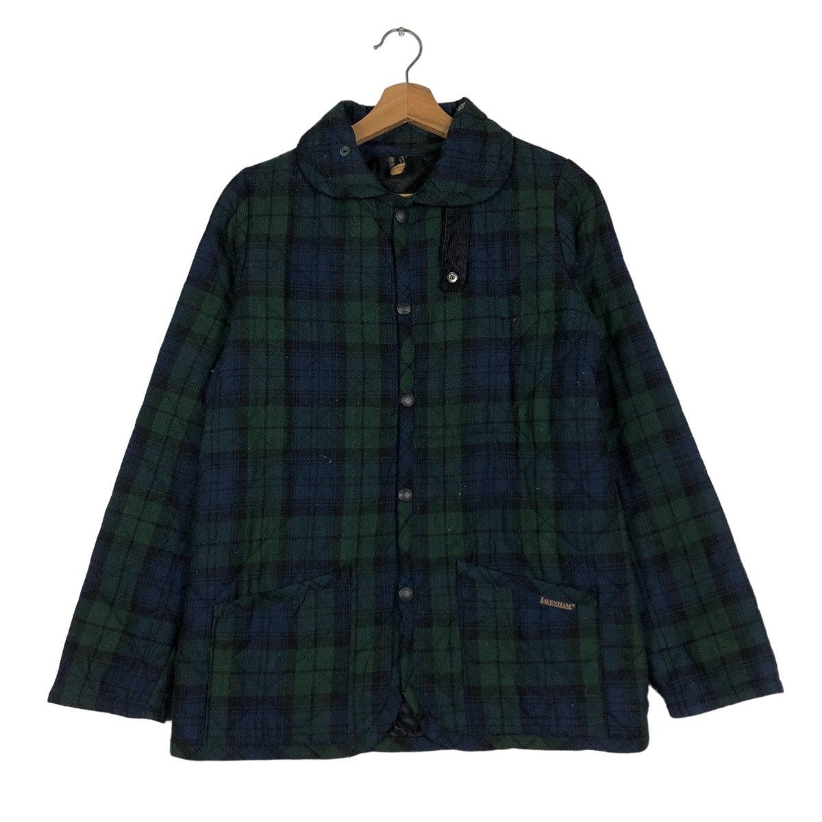 Japanese Brand 🔥Quilted Jacket Button Lavenham Made in England Rare Size US M / EU 48-50 / 2 - 1 Thumbnail