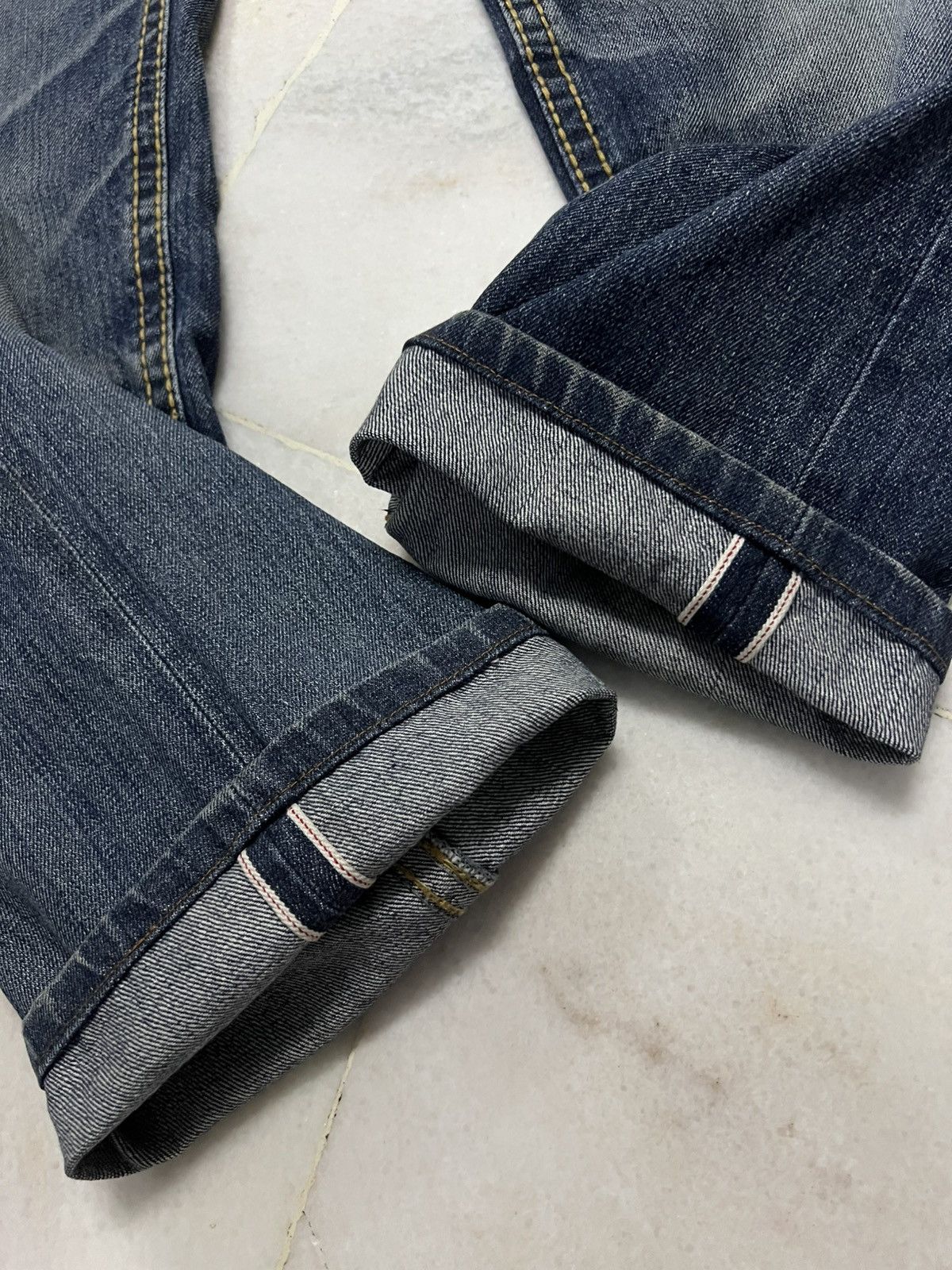 Japanese Brand H.By Figer Distress Selvedge Jean Size US 33 - 4 Thumbnail