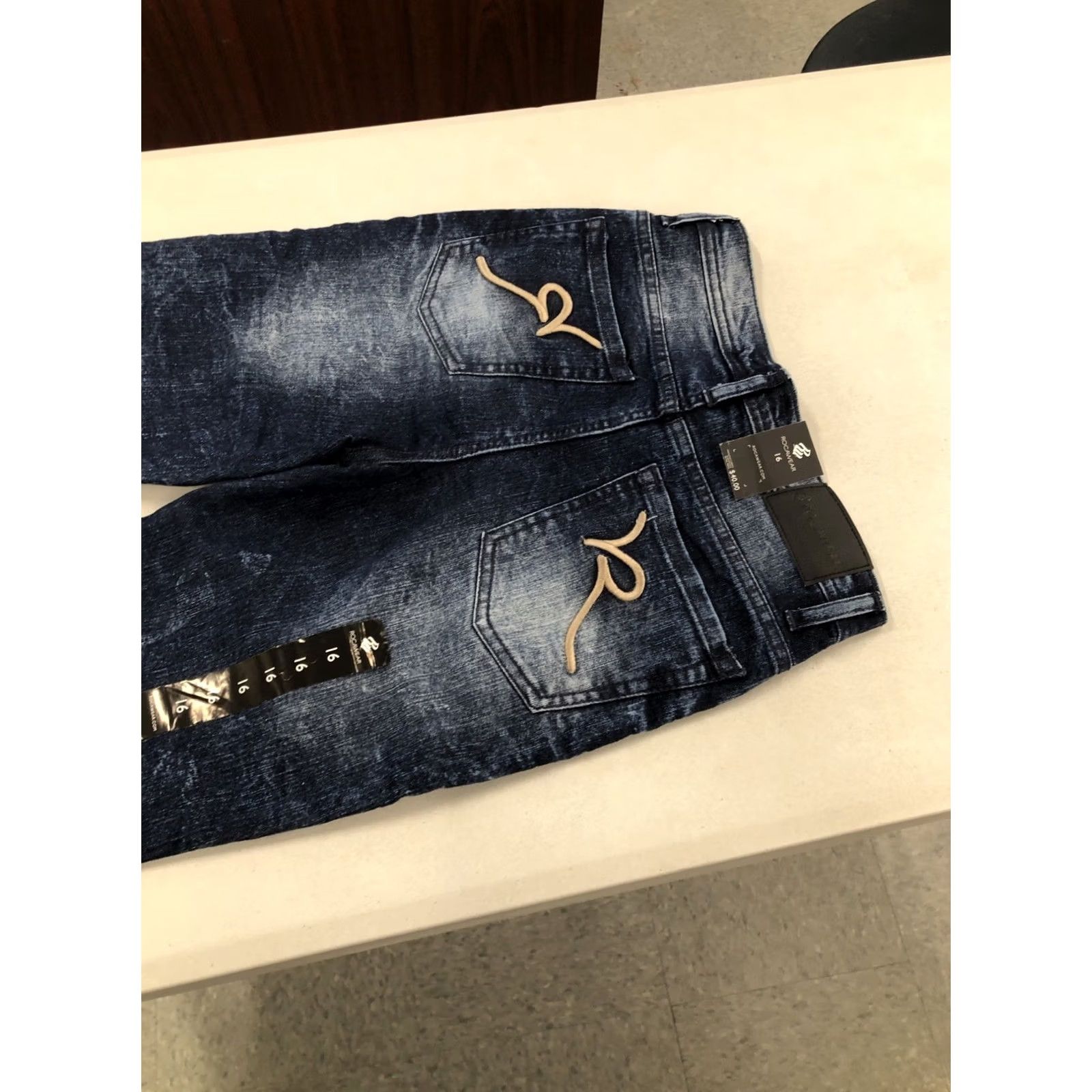 Rocawear VINTAGE Rocawear Moto Denim Jean Shorts 27x12 Blue 16 Regular Size US 34 / EU 50 - 6 Thumbnail