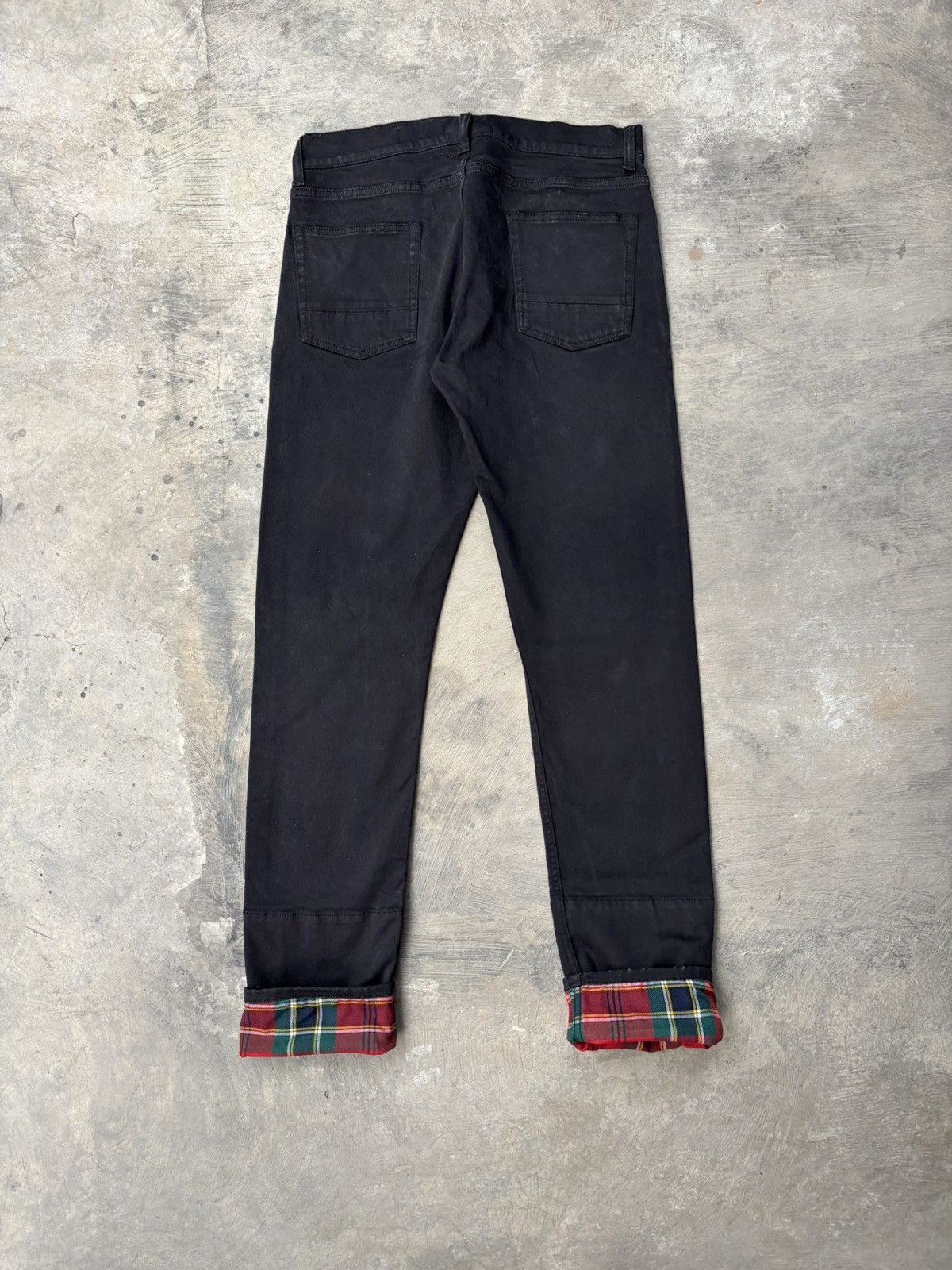 Alexander McQueen Alexander McQueen Black Bull Denim Check Jeans Size US 34 / EU 50 - 3 Thumbnail