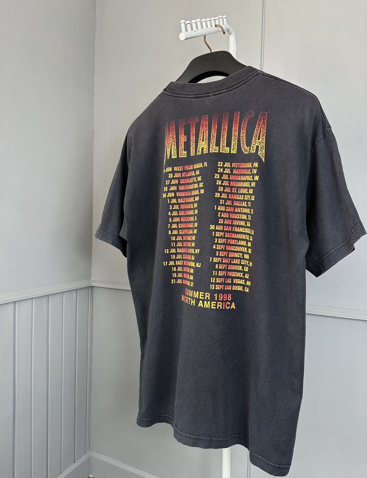 Metallica Vintage 1998 Metallica Summer Tour Tee Size US L / EU 52-54 / 3 - 6 Thumbnail
