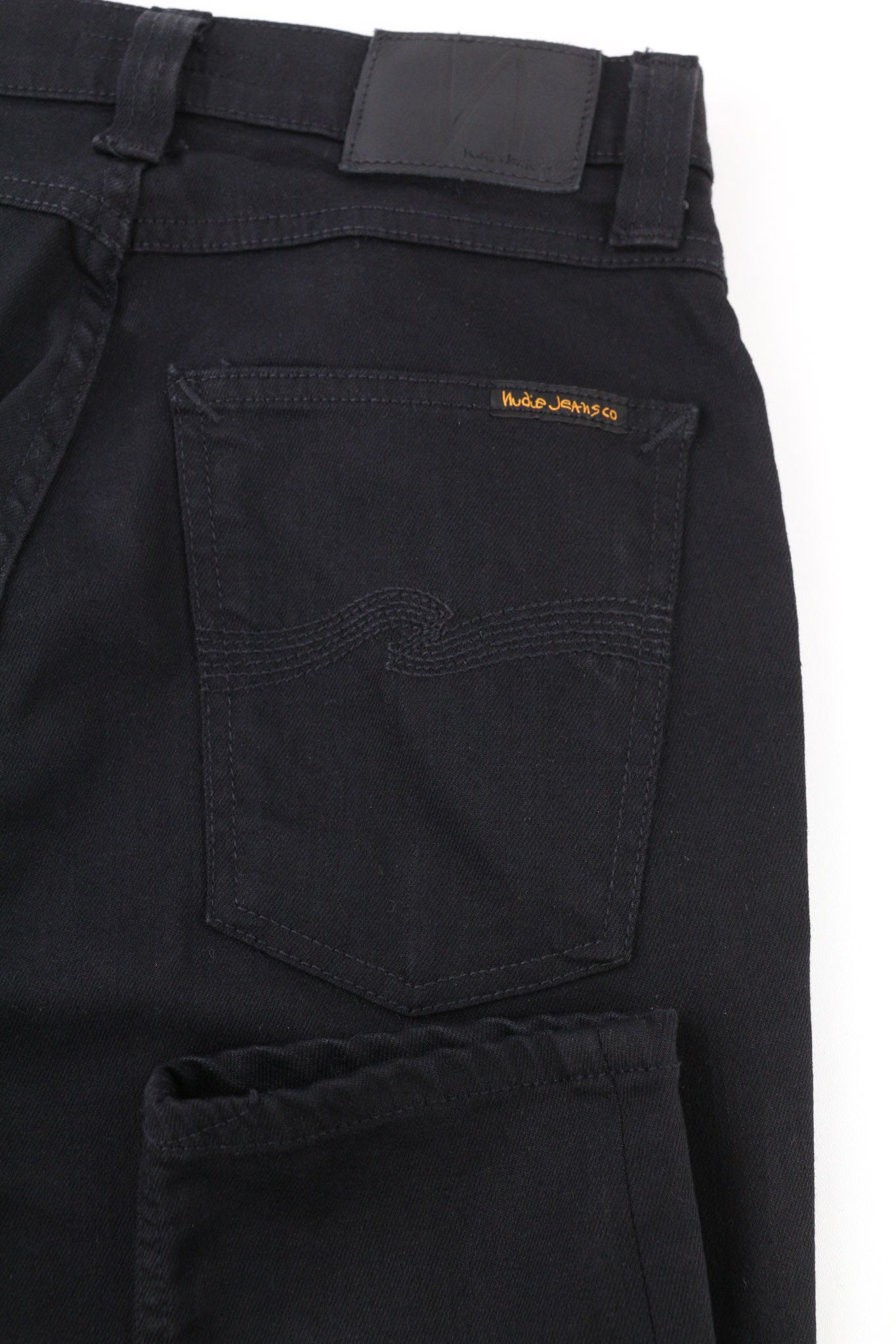 Nudie Jeans PIPE LED CLEAN SLATE W28/L32 Black Denim Jeans 80449 Size US 28 / EU 44 - 5 Thumbnail