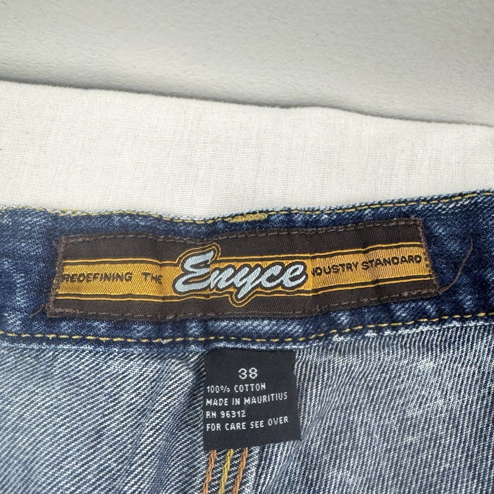 Enyce VINTAGE Enyce Jeans Baggy 38x30 Adult 90s hip hop grunge wide-leg blue jeans Mens Size US 38 / EU 54 - 6 Thumbnail