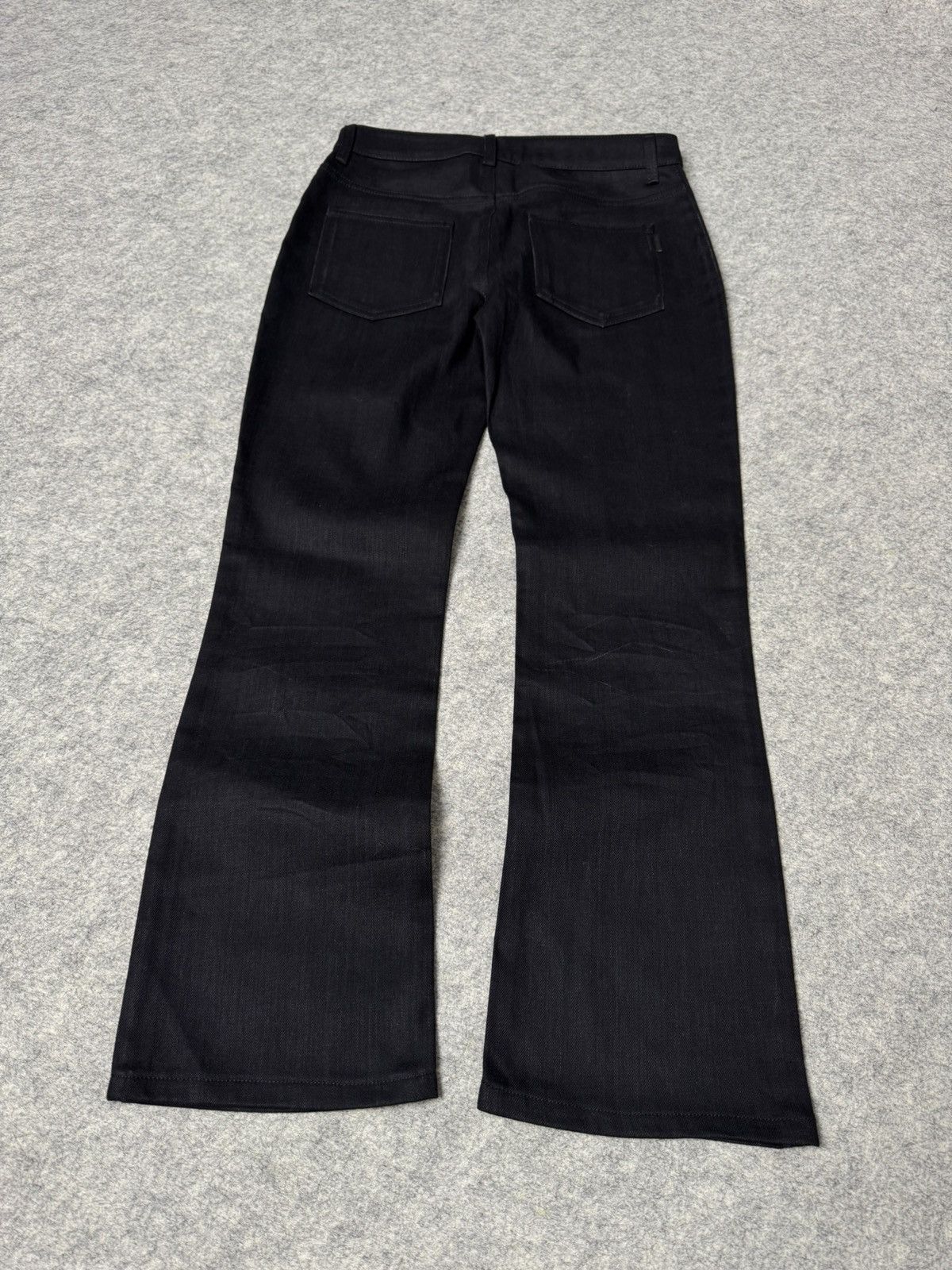 Saint Laurent Paris Saint Laurent Paris Used Black HW D27 Flared Denim Size 26" / US 2 / IT 38 - 6 Thumbnail