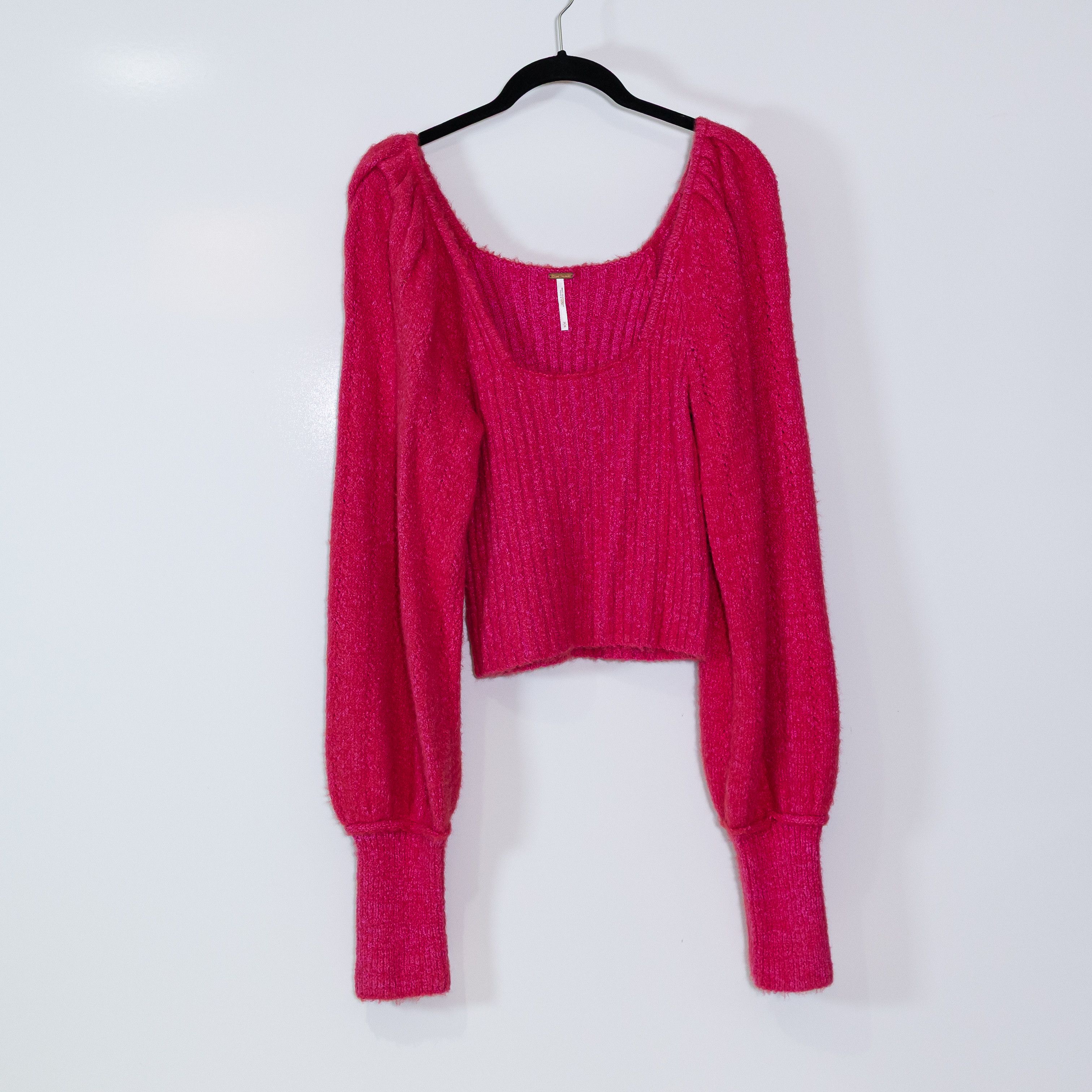 Free People Free People Katie Ribbed Knit Brushed Puff Size M / US 6-8 / IT 42-44 - 1 Thumbnail