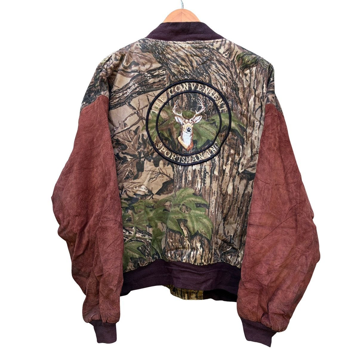 Realtree Realtree by Kudzu Camo Suede sleeves bomber Hunting Jacket Size US L / EU 52-54 / 3 - 2 Thumbnail