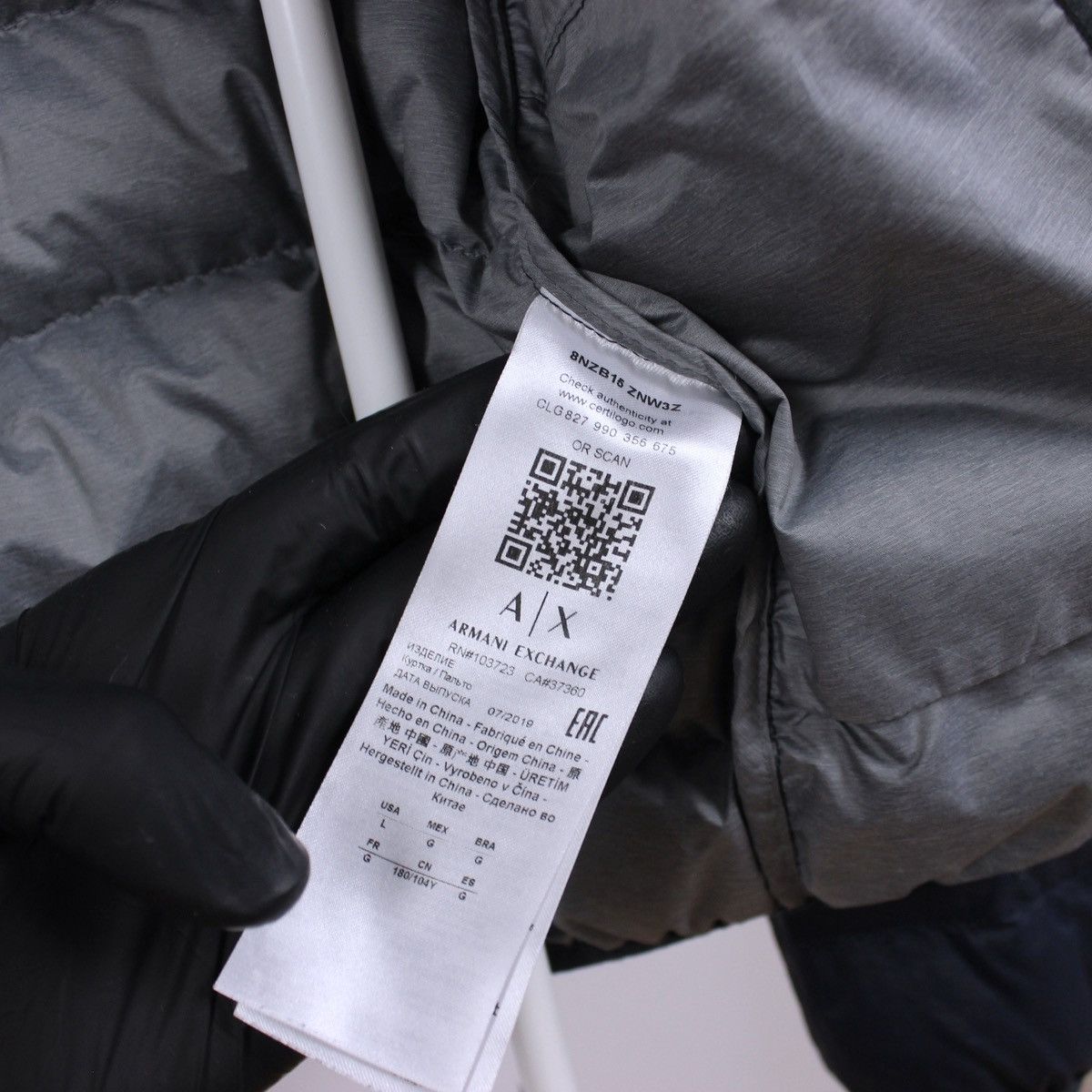 Armani Exchange Armani Exchange Down Jacket Size US L / EU 52-54 / 3 - 9 Thumbnail