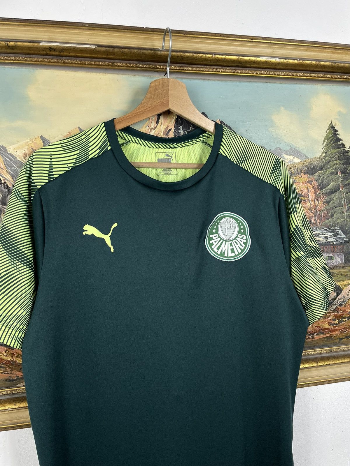 Puma Puna Palmeiras T-shirt Jersey 2020/21 Football Soccer SerieA Size US L / EU 52-54 / 3 - 5 Thumbnail