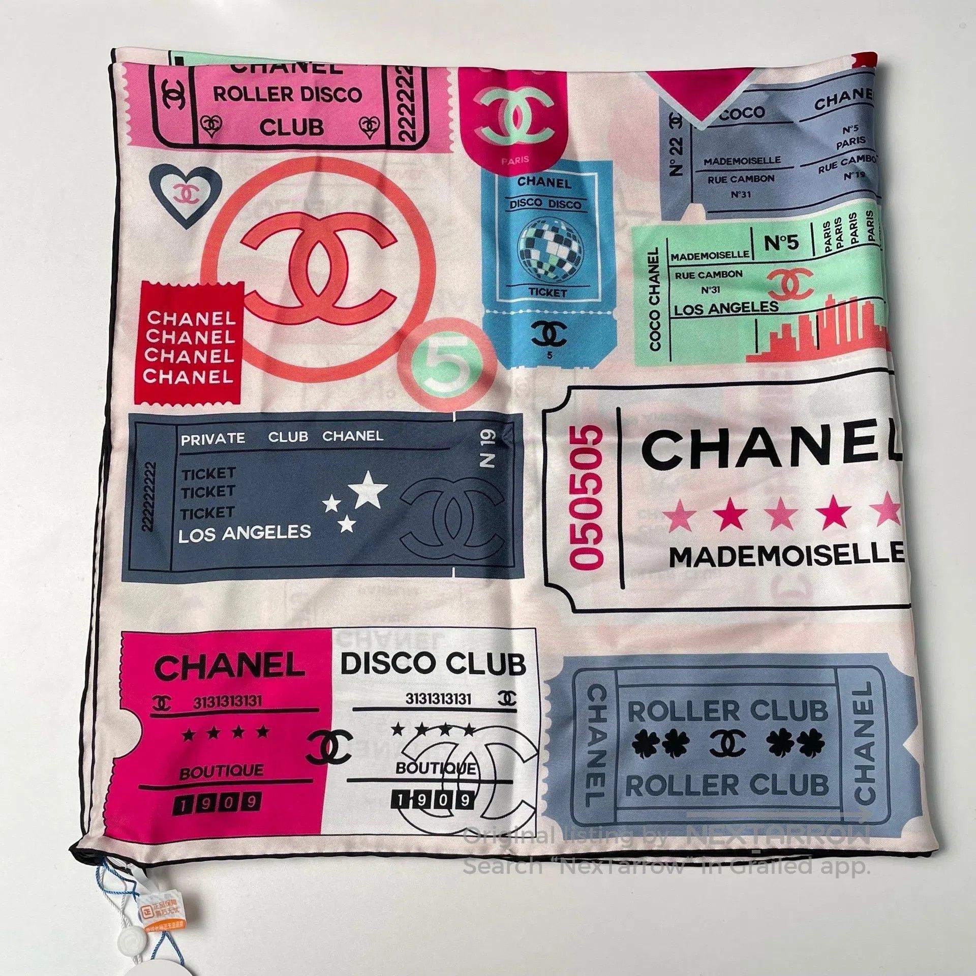 Chanel Chanel Printed Silk Scarf| Size ONE SIZE - 1 Thumbnail