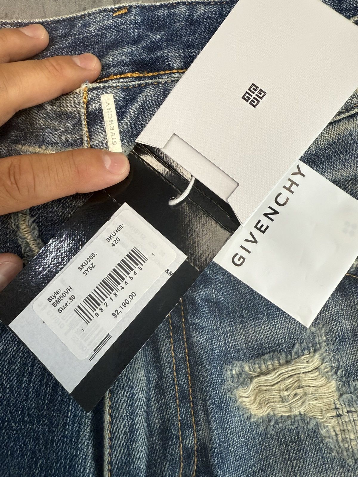 Givenchy Givenchy x Matthew William Boro Denims - 30 Size US 30 / EU 46 - 7 Thumbnail