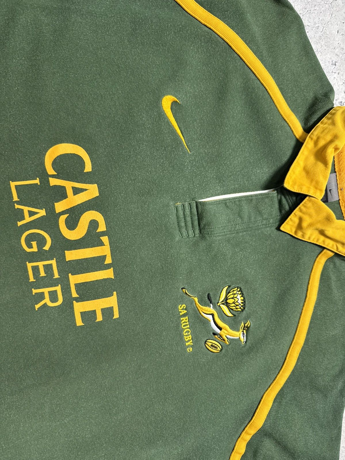 Nike Nike South Africa Rugby Vintage Jersey 2000’s Polo Shirt Size US L / EU 52-54 / 3 - 4 Thumbnail