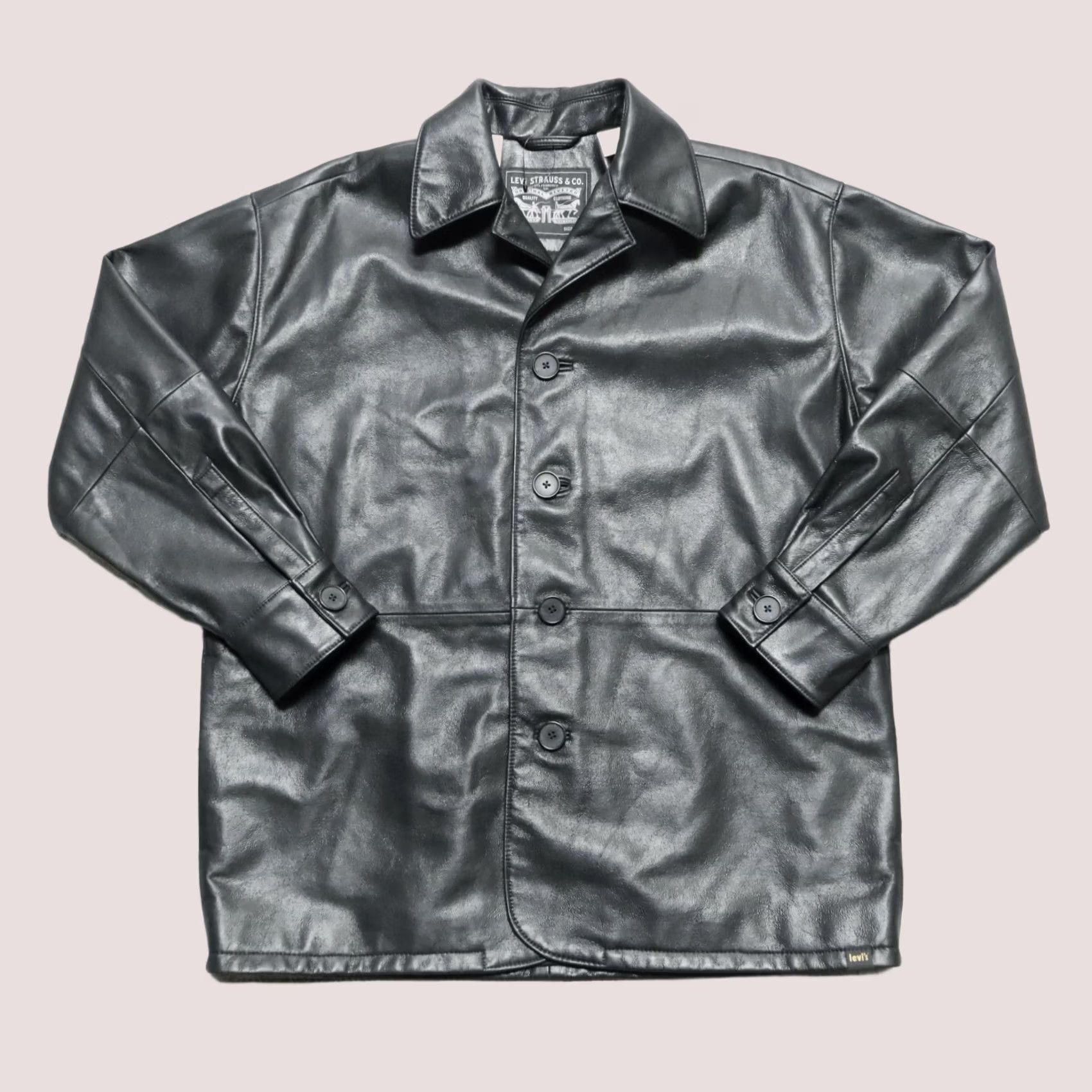 Levi's Levi's Leather Trench Coat Jacket Mens Size S Black Sample Size US S / EU 44-46 / 1 - 1 Thumbnail