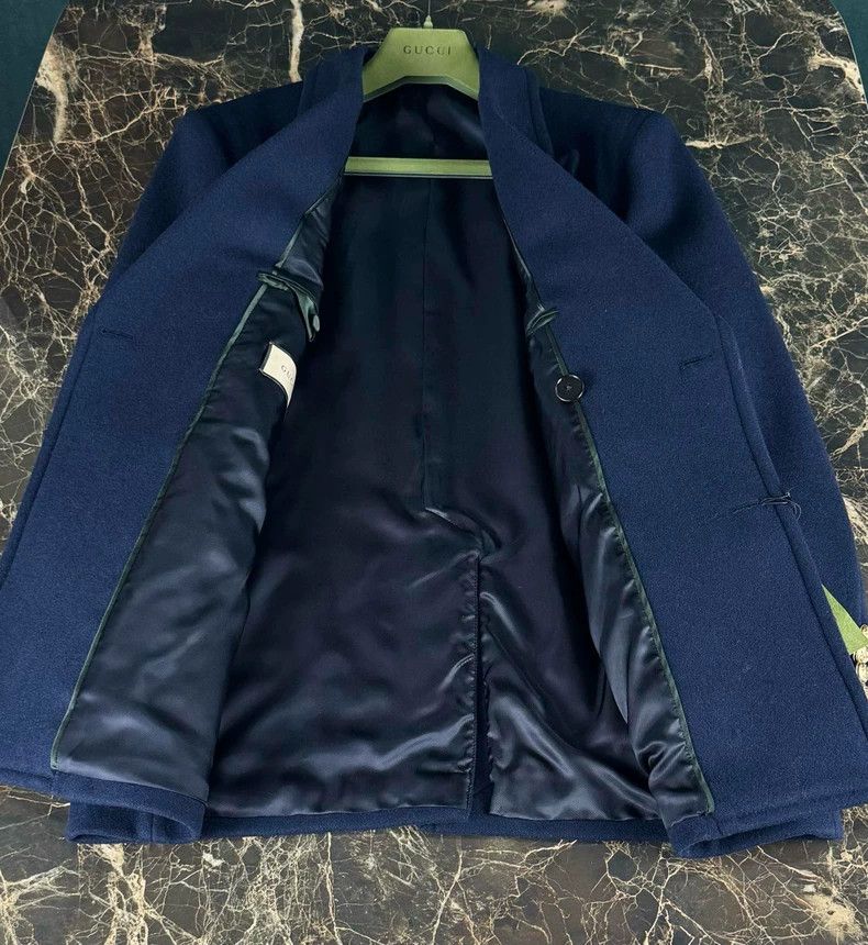 Gucci Gucci Navy blue suit jacket wool coat 2502-Nextarrow Size US M / EU 48-50 / 2 - 5 Thumbnail