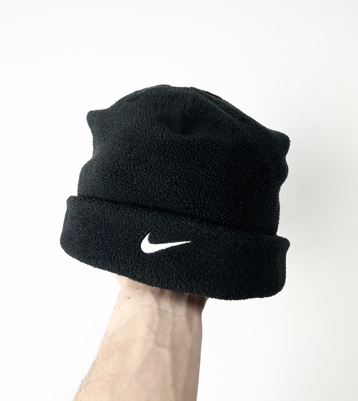 Japanese Brand × Nike × Vintage Vintage Nike Fleece Hat Beanie Y2K Size ONE SIZE - 1 Thumbnail
