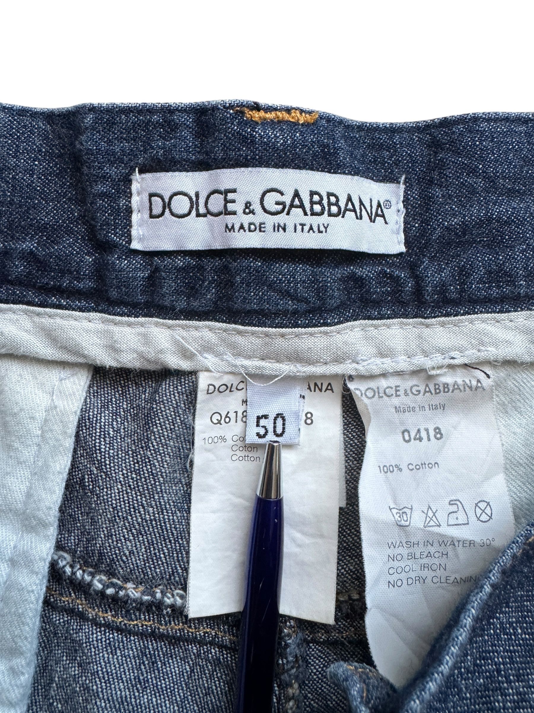 Dolce & Gabbana Indigo Denim-Effect Chambray Trouser W34/L30
