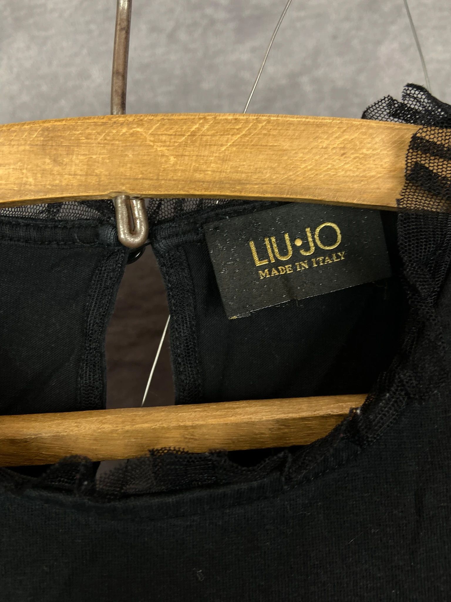 Liu Jo LIU-J Women Top Made in Italy Sequin Logo Lace Size M / US 6-8 / IT 42-44 - 3 Thumbnail