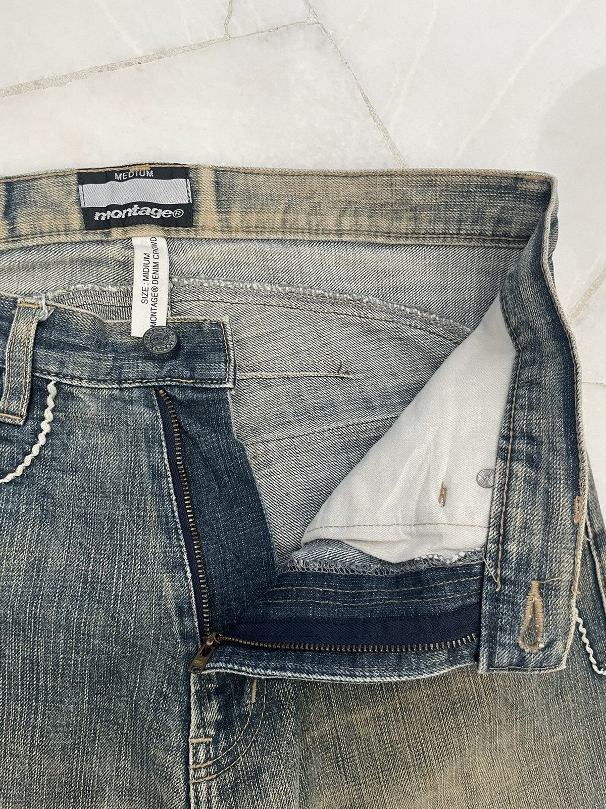 Japanese Brand × Montage Rare Montage Mudmax Rusty Style Denim Size US 33 - 5 Thumbnail