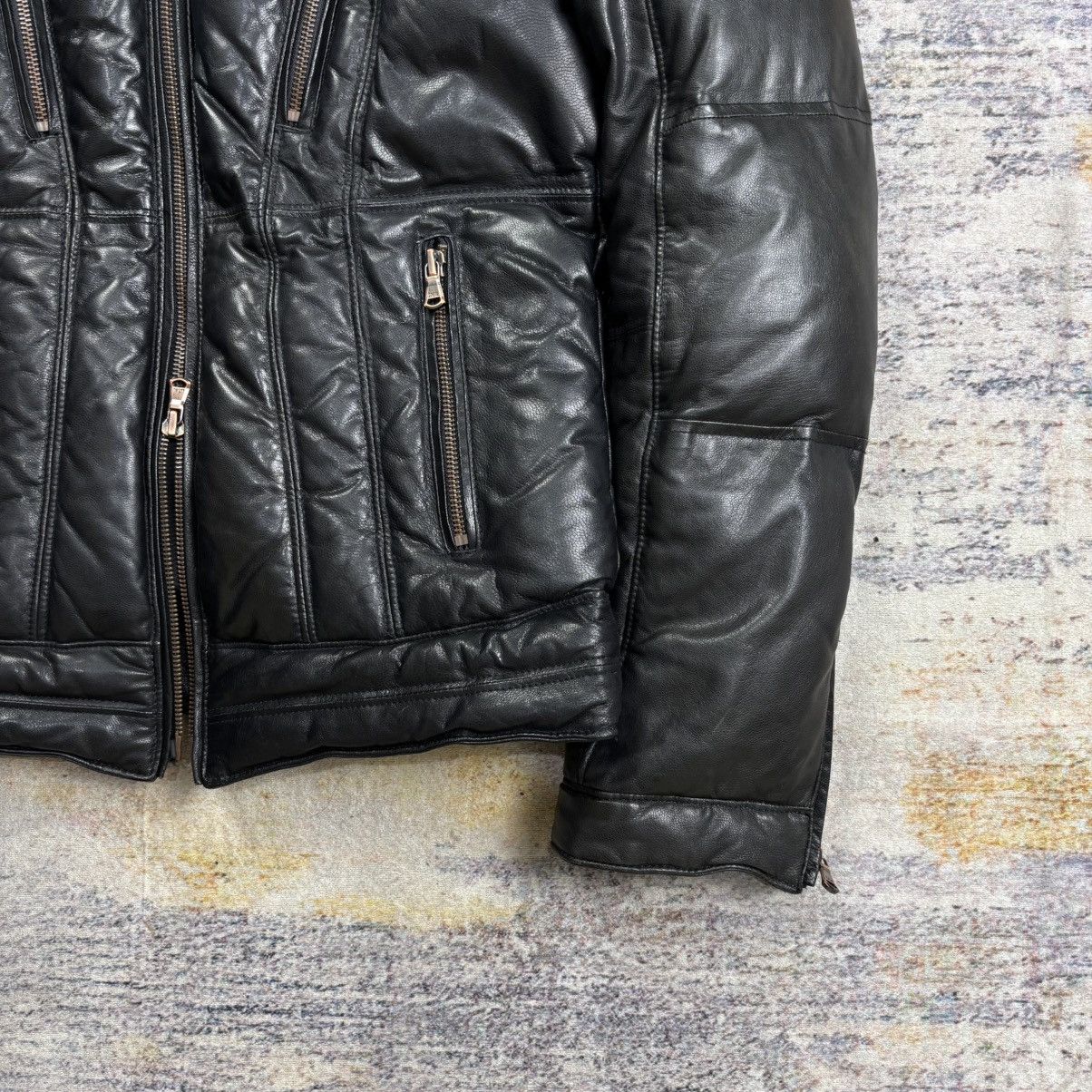 Tornado Mart Tornado mart fur hood puffer riders leather jacket Size US M / EU 48-50 / 2 - 4 Thumbnail