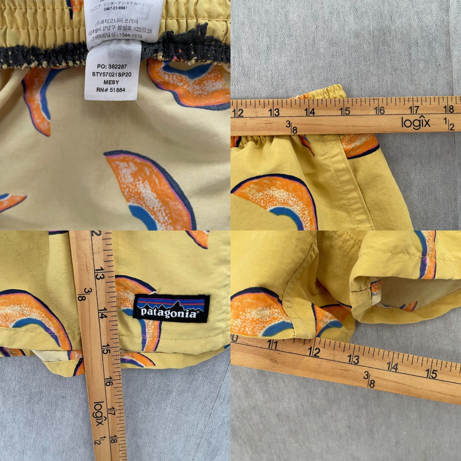 Patagonia Patagonia Shorts Adult Large Baggies Melons Surfboard Yellow Unlined Mens L Nylon Yellow Melons Surfboard L Baggies Shorts Patagonia Mens L Size US 33 - 8 Thumbnail