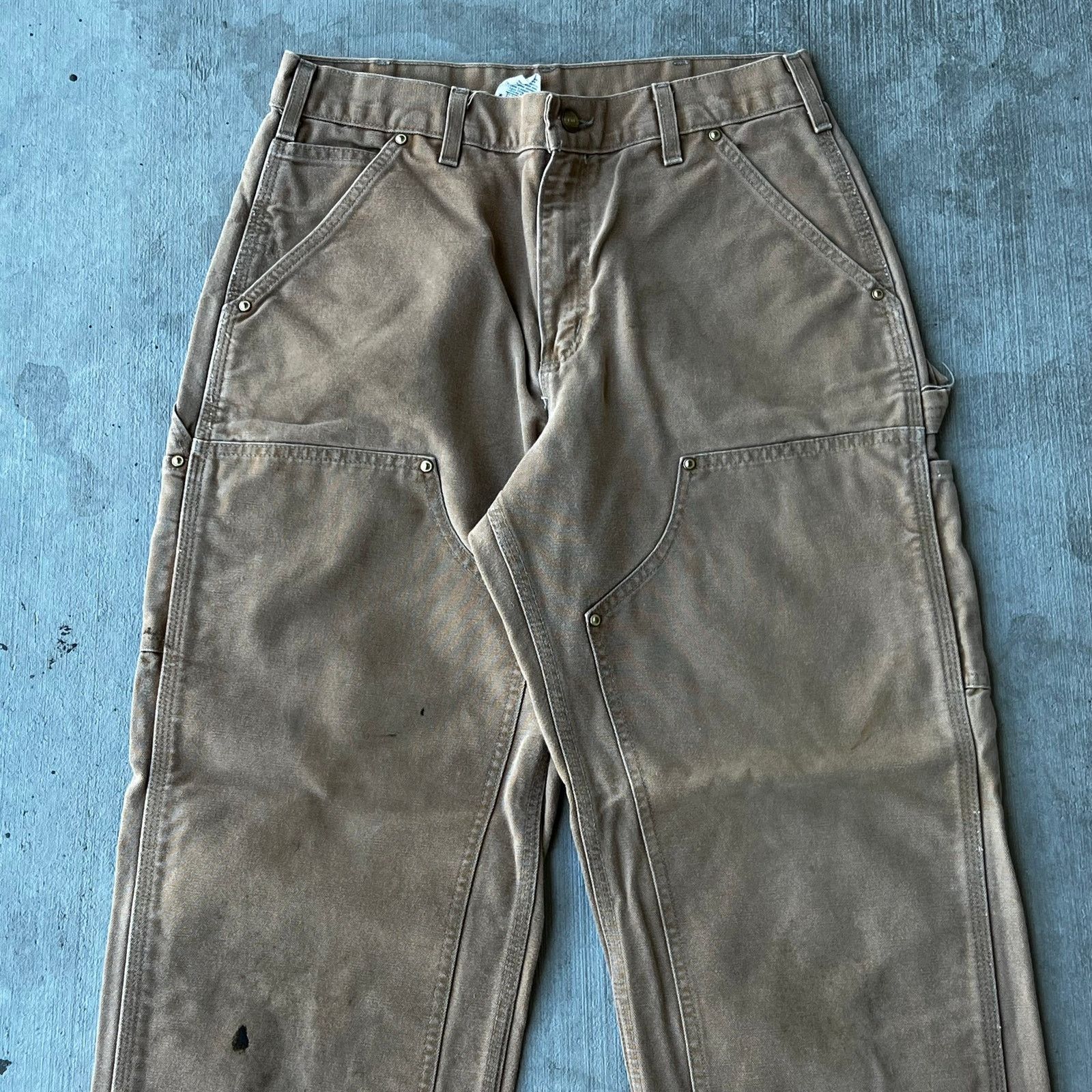 Carhartt × Vintage Carhartt brown double knee work wear carpenter pants Size US 30 / EU 46 - 2 Thumbnail