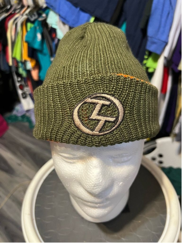 Other Unisex Unbranded Beanie Hat One Size Green Orange Size ONE SIZE - 1 Thumbnail