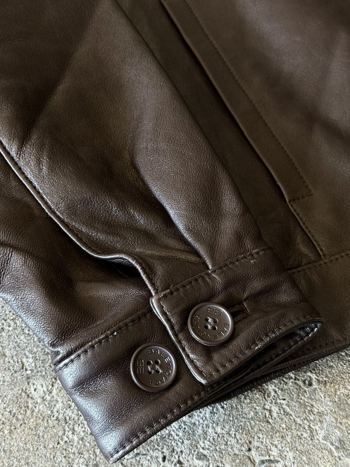 Balenciaga Balenciaga - 1997 -Nicolas Ghesquière -Zip Up Leather Jacket Size US M / EU 48-50 / 2 - 4 Thumbnail