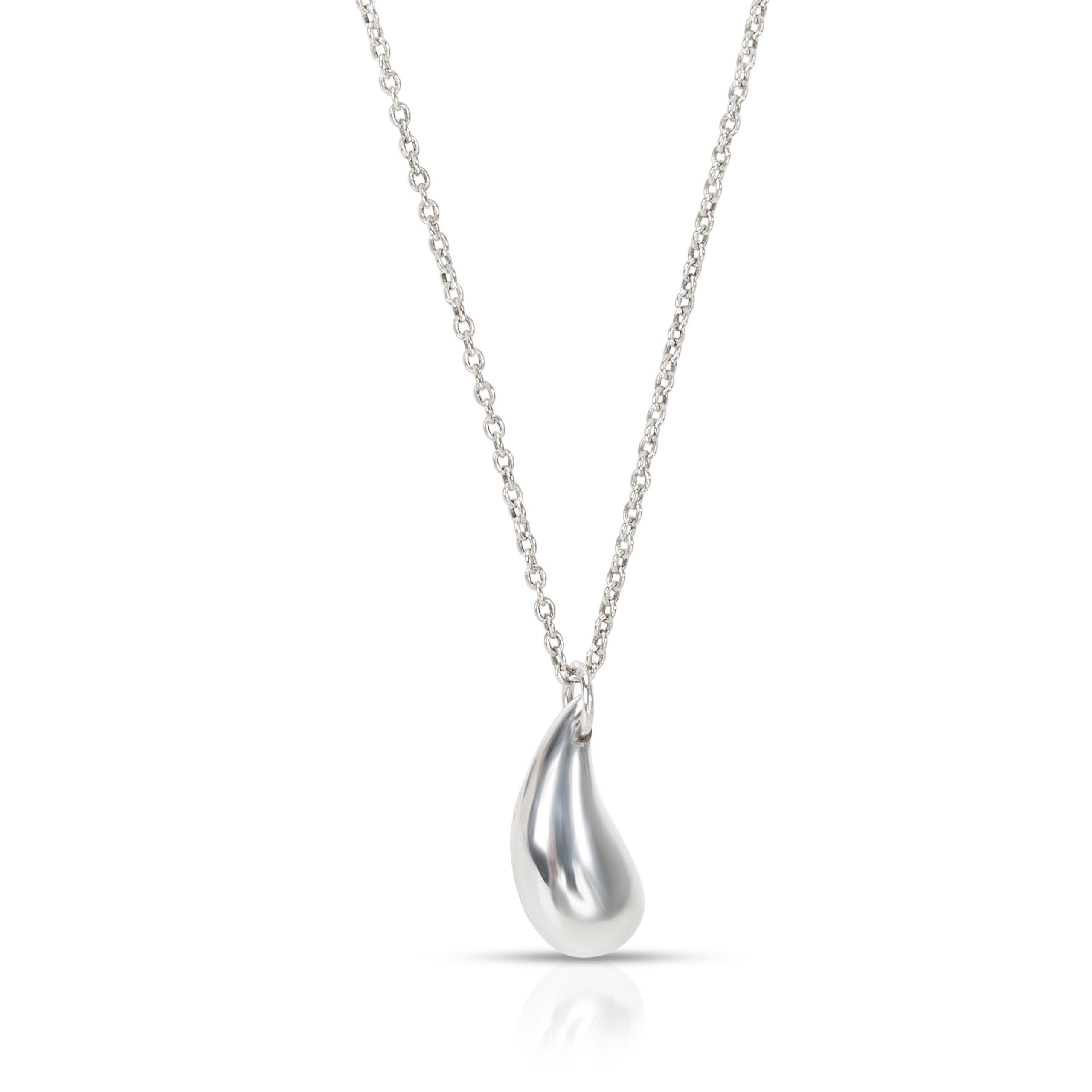Tiffany & Co. Elsa Peretti Teardrop Necklace in Sterling Silver