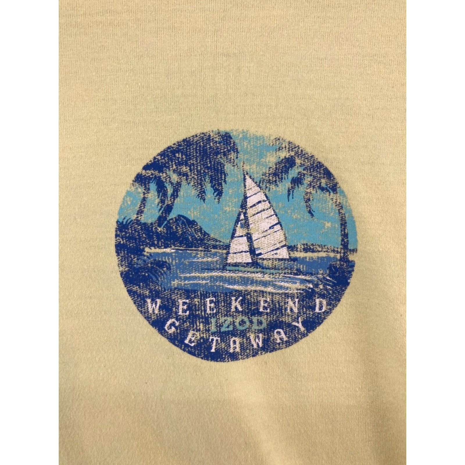 Jeep IZOD Saltwater Shirt Mens Medium Yellow Palm Winds Beach Navigator Jeep Size US M / EU 48-50 / 2 - 5 Thumbnail