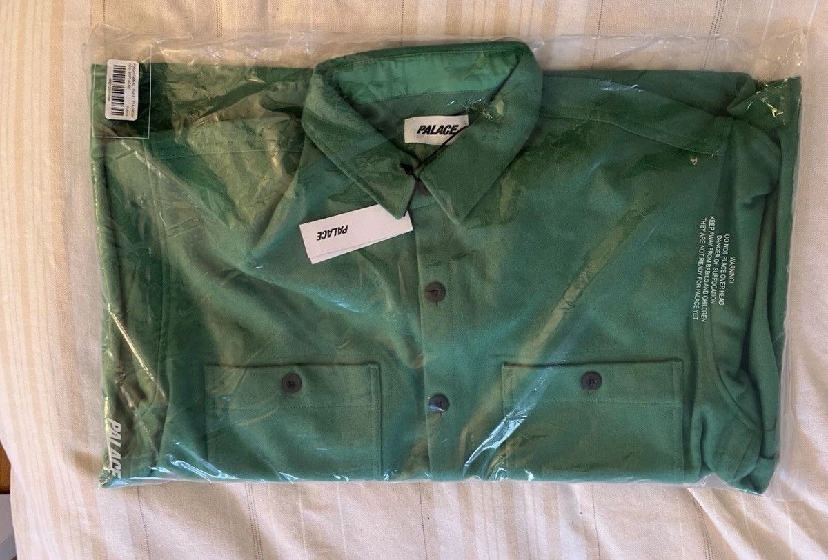 Palace Palace Wool Shirt Jacket Sweet Pea Green Size XL Brand New Size US XL / EU 56 / 4 - 6 Thumbnail