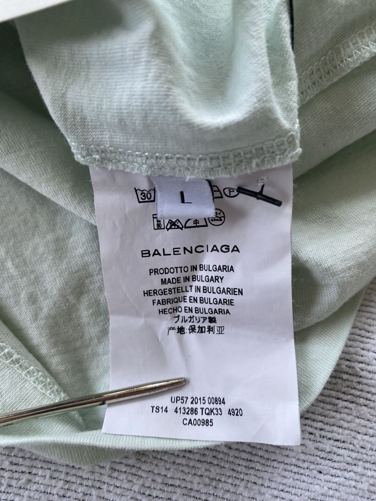 Balenciaga Embroidered plant shirt Size L / US 10 / IT 46 - 3 Thumbnail