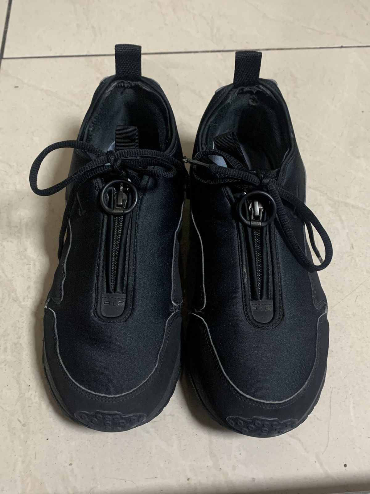 image of Comme Des Garcons Homme Plus x Nike Cdg Homme Plus X Nike Air Max Sunder Shoes in Black/Black (Size