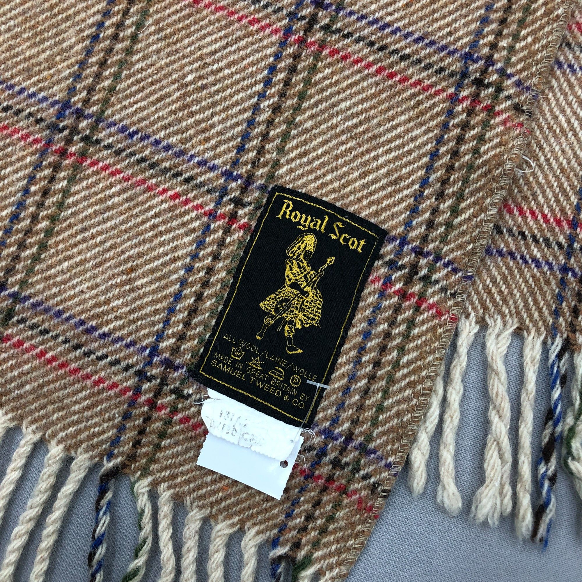 Japanese Brand Vintage Royal Scot Scarf Muffler Wool Stole Wraps Scarves Size ONE SIZE - 5 Thumbnail