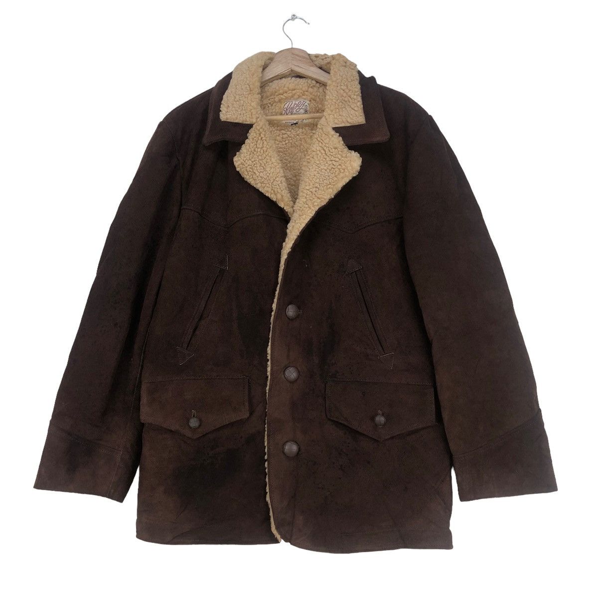 Leather Vintage Ranchwear Suede Leather Shearling Jacket Size US M / EU 48-50 / 2 - 1 Thumbnail
