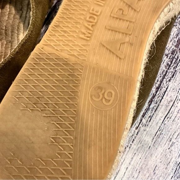Other ALPARGATUS Olive Suede Women's Espadrille Sneakers Size US 8.5 / IT 38.5 - 8 Thumbnail