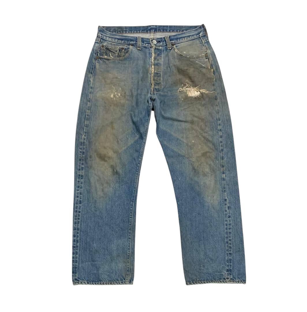 Levi's Vintage 60s Levis 501 Rindem Button #6 Selvedge Jeans Size US 32 / EU 48 - 1 Thumbnail