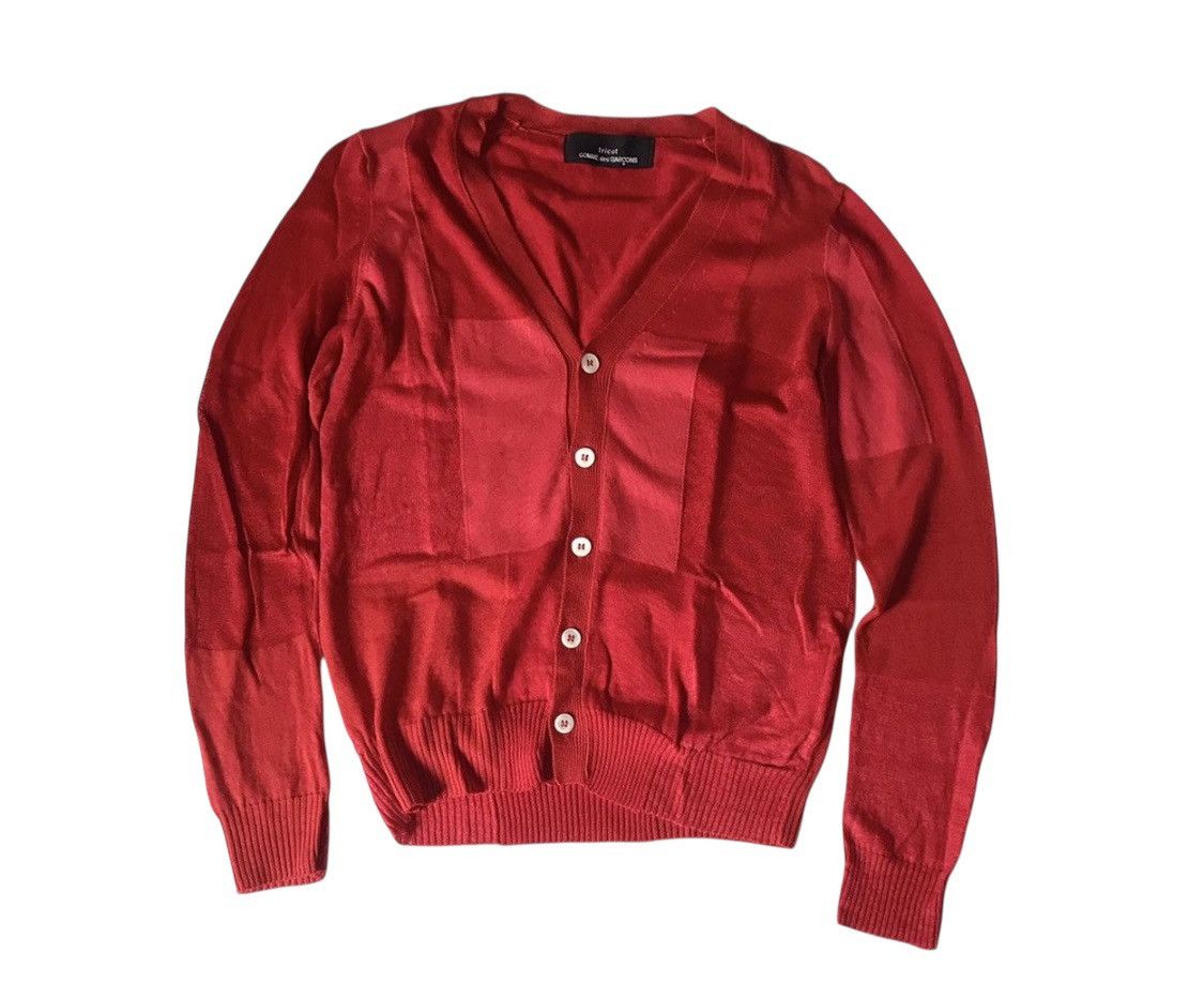 Comme des Garcons Tricot cdg AD2010 red cardigan Size US S / EU 44-46 / 1 - 1 Thumbnail