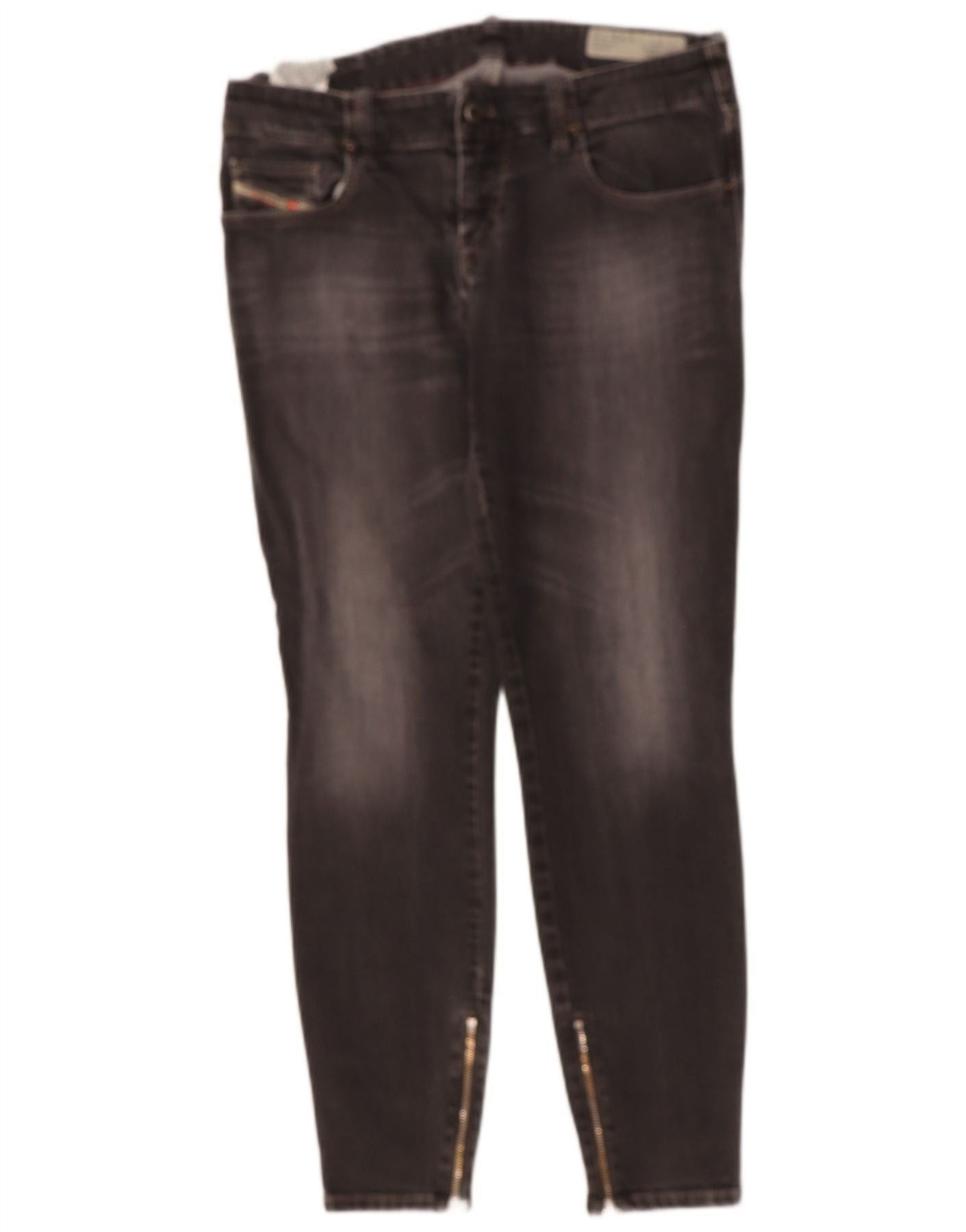Diesel Womens Grupee-Zip Low Waist Super Slim Skinny Jeans W30 L28 Size 24" / US 00 / IT 34 - 1 Thumbnail