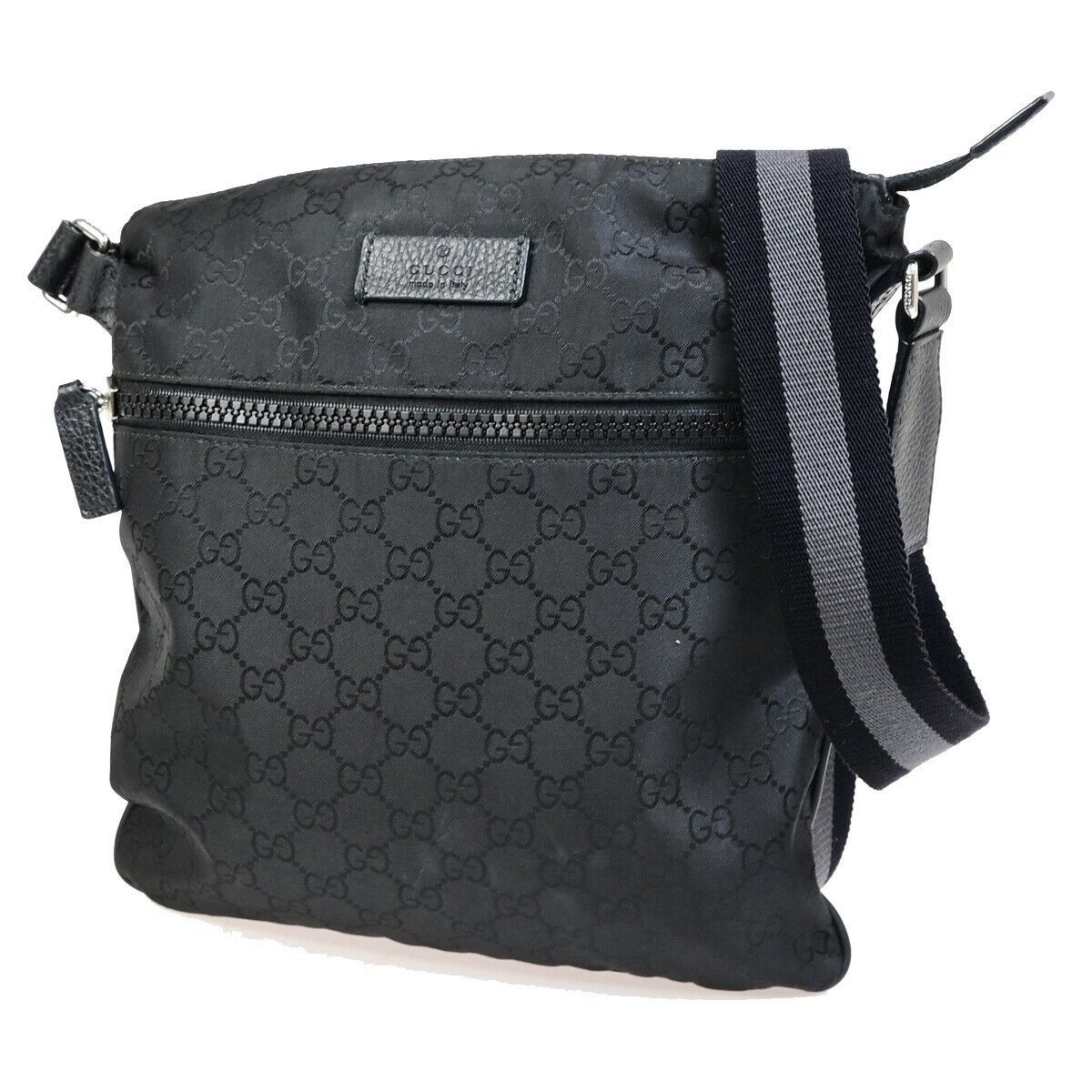 Gucci Gg Canvas Black Canvas Shoulder Bag (Pre-Owned) Size ONE SIZE - 1 Thumbnail