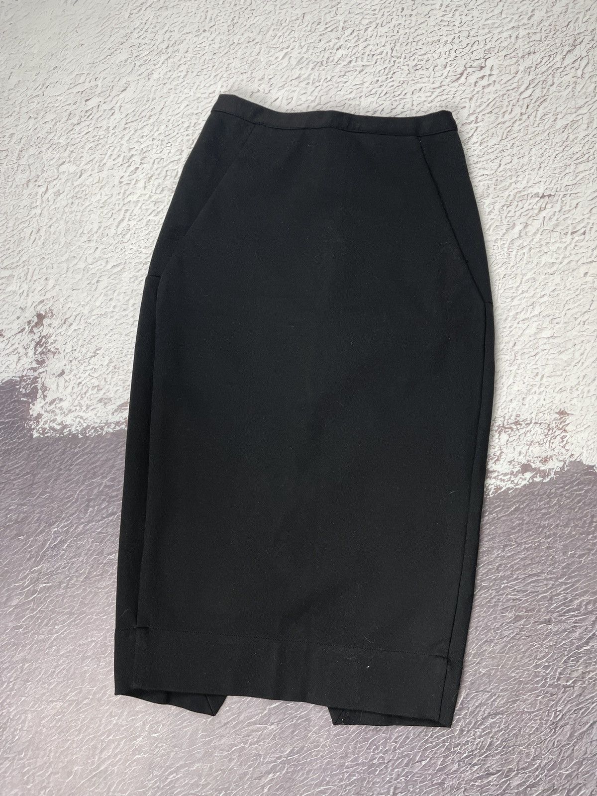 Rick Owens Rick Owens Faun S/S 15 black midi skirt zipper Size 27" / US 4 / IT 40 - 3 Thumbnail