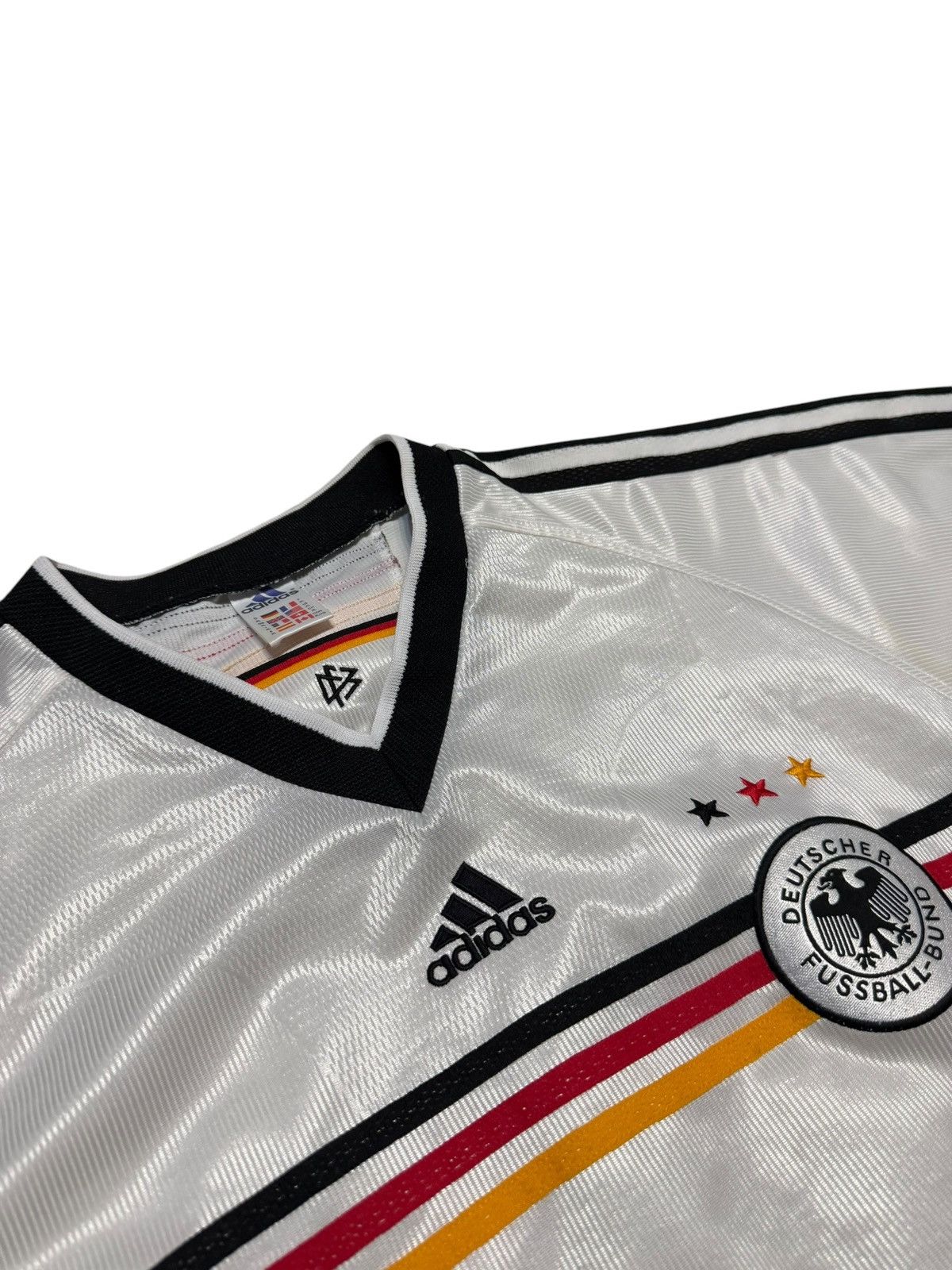Adidas × Vintage Vintage 1999-2000 Germany adidas Soccer Jersey home Size US XL / EU 56 / 4 - 2 Thumbnail