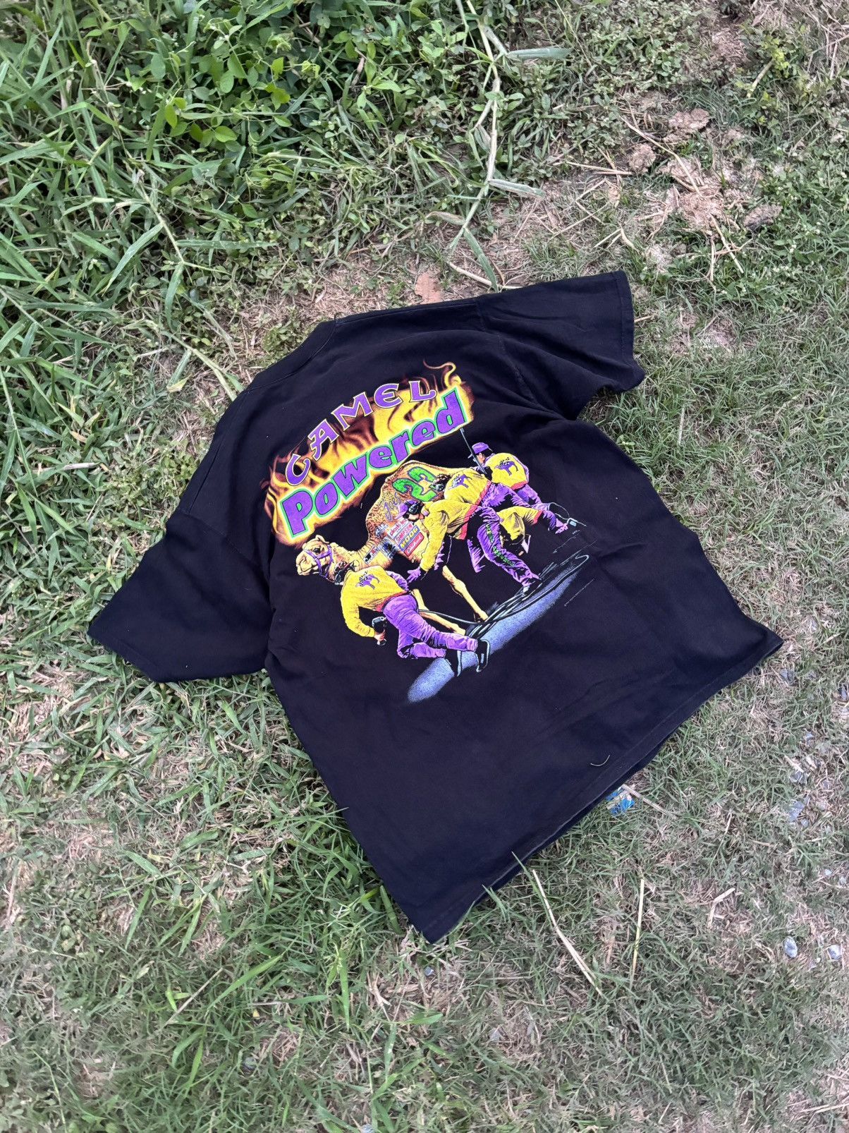 Camel × NASCAR Vintage 90s NASCAR T-Shirt Camel Racing Jimmy Spencer Size US XL / EU 56 / 4 - 4 Thumbnail