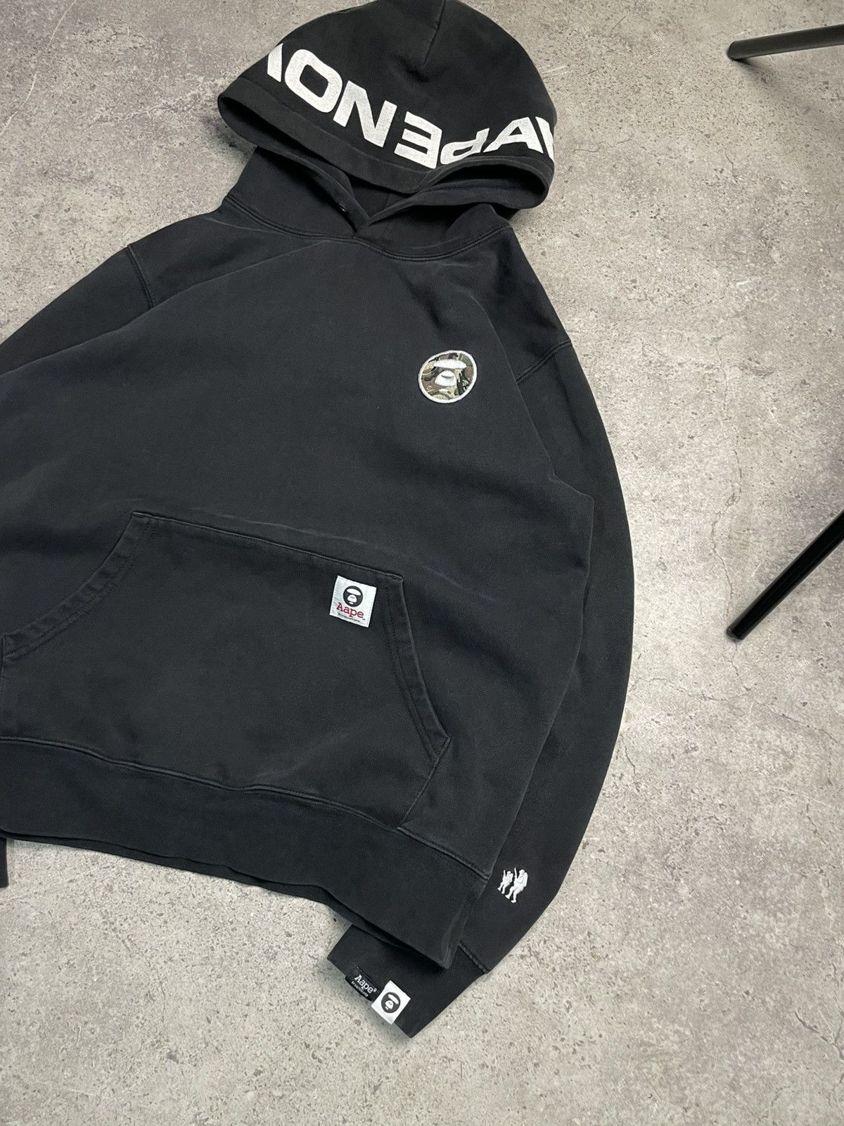 Aape Black Aape Hoodie By A Bathing Ape Size US M / EU 48-50 / 2 - 2 Thumbnail