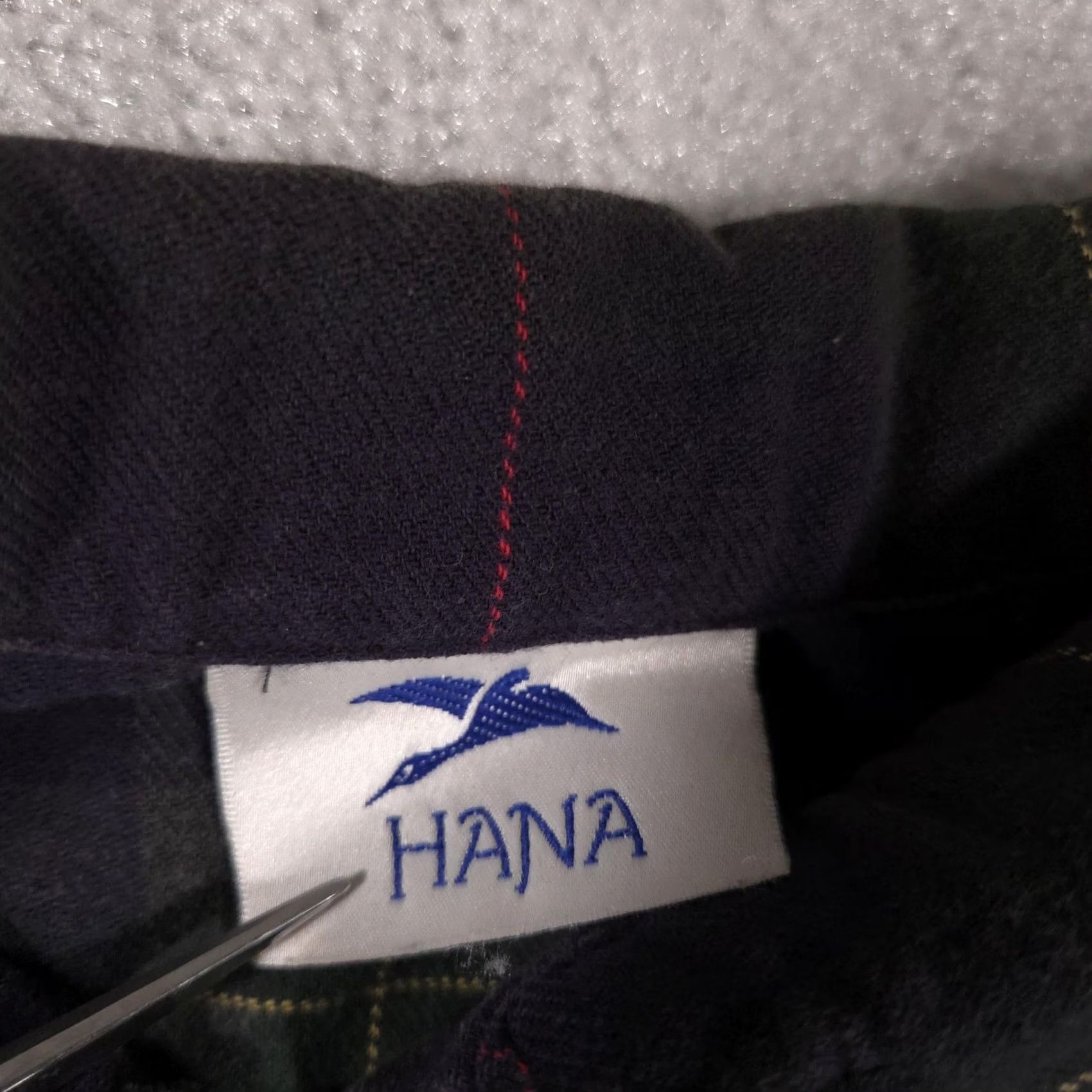 Vintage HANA Shirt Womens One Size Green Plaid Flannel Long Sleeve Pearl Snap Front Size ONE SIZE - 6 Thumbnail