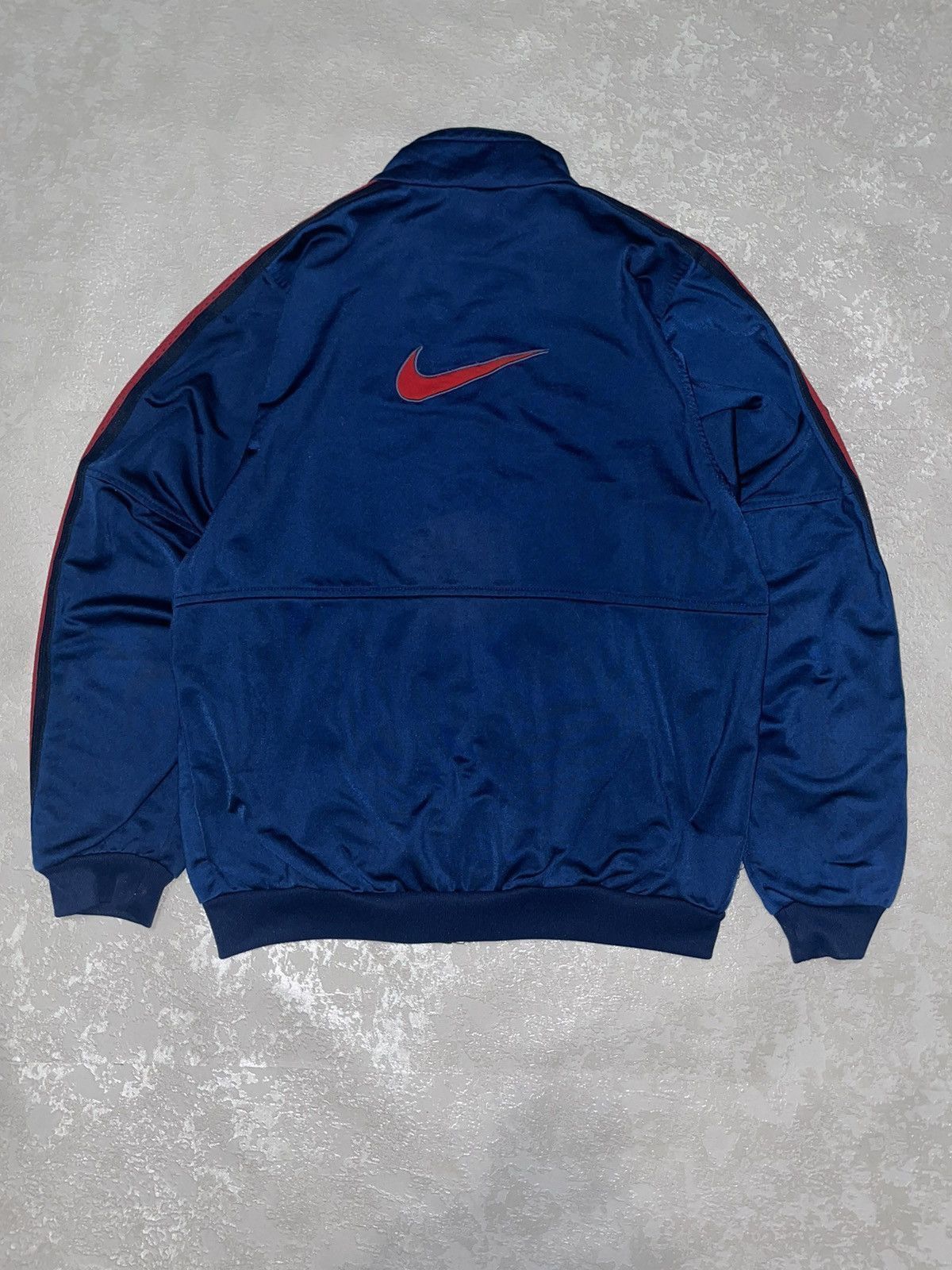 Nike Vintage Nike Big Swoosh Zip Sweatshirt Track Jacket Size US M / EU 48-50 / 2 - 1 Thumbnail