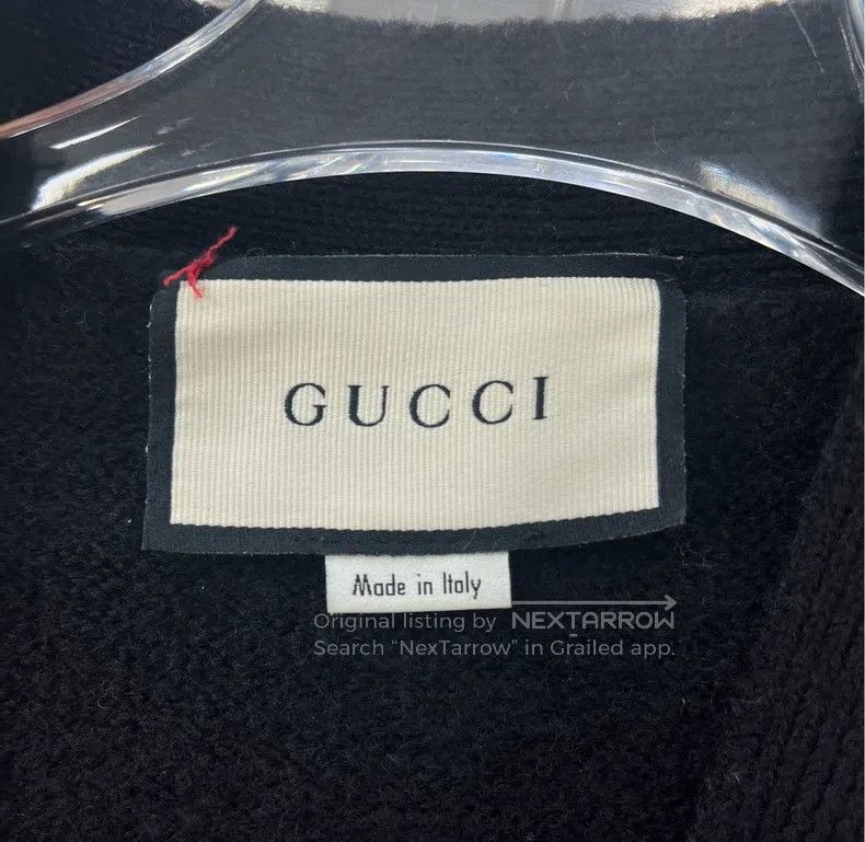 Gucci Gucci Black college style big bee knitted cardigan coat Size XS / US 0-2 / IT 36-38 - 3 Thumbnail