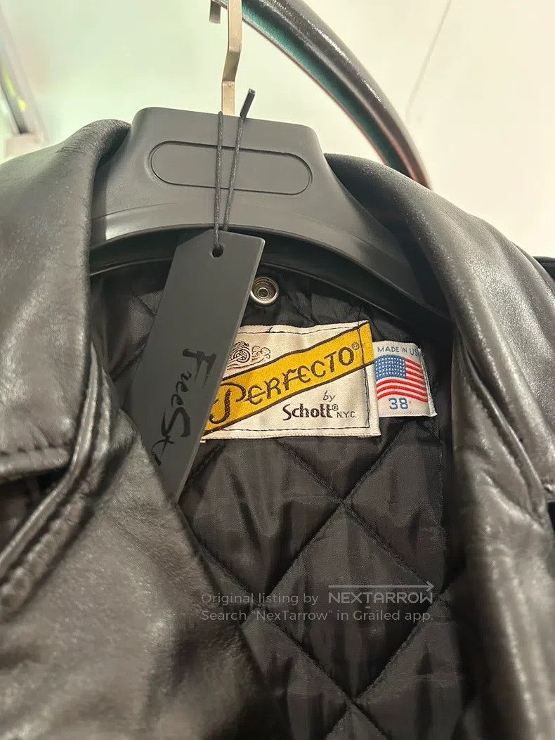 Schott Schott Pre-Owned Leather Jacket 618 Diagonal Zipper Rider Size US XS / EU 42 / 0 - 2 Thumbnail