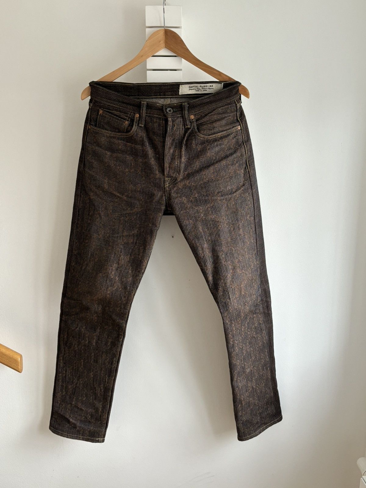 image of Kapital Century Denim Sashiko 5P in Brown, Men's (Size 30)