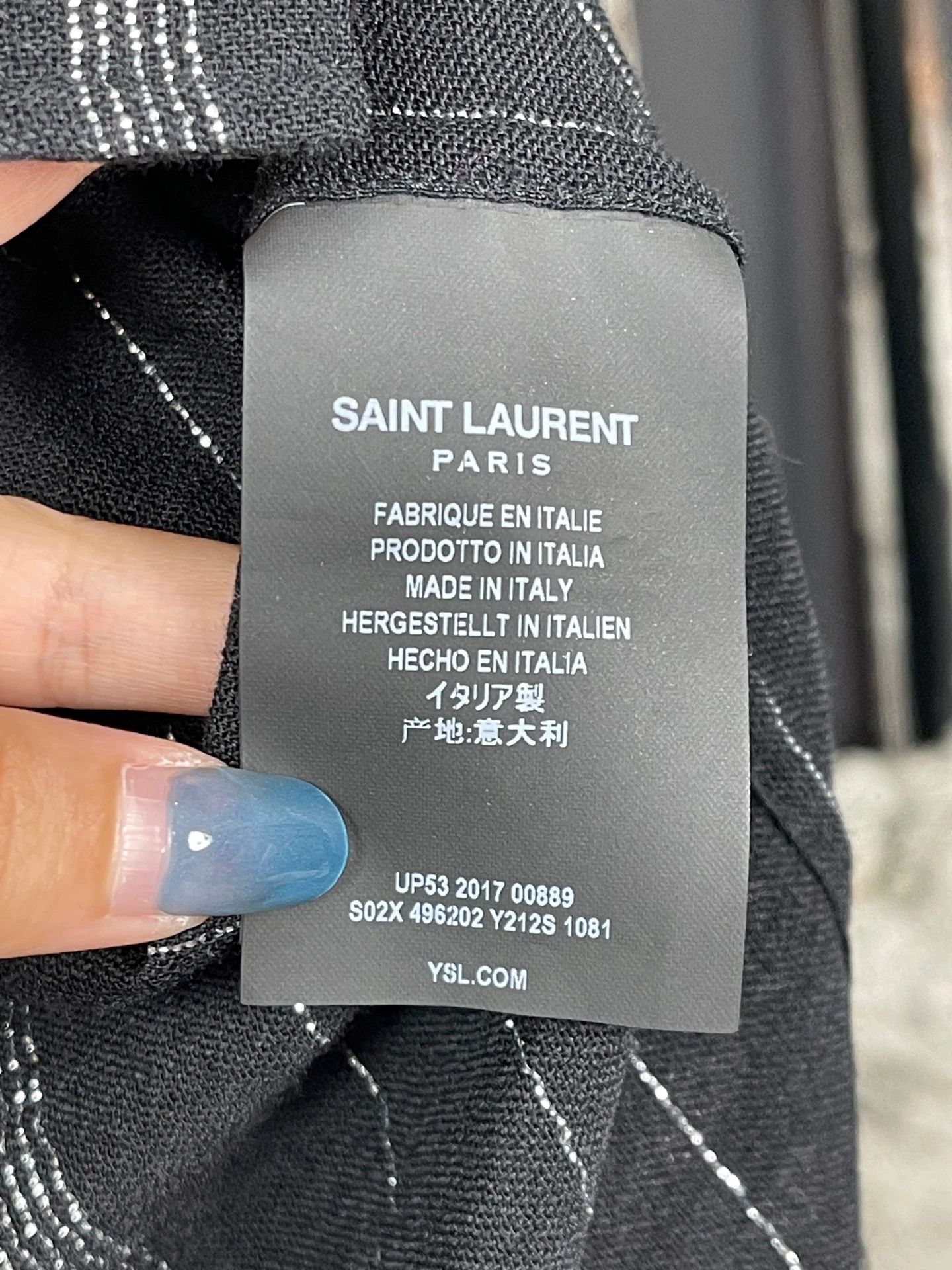 Saint Laurent Paris Saint Laurent SLP Silver Thread Shirt 38 New Size XS / US 0-2 / IT 36-38 - 7 Thumbnail