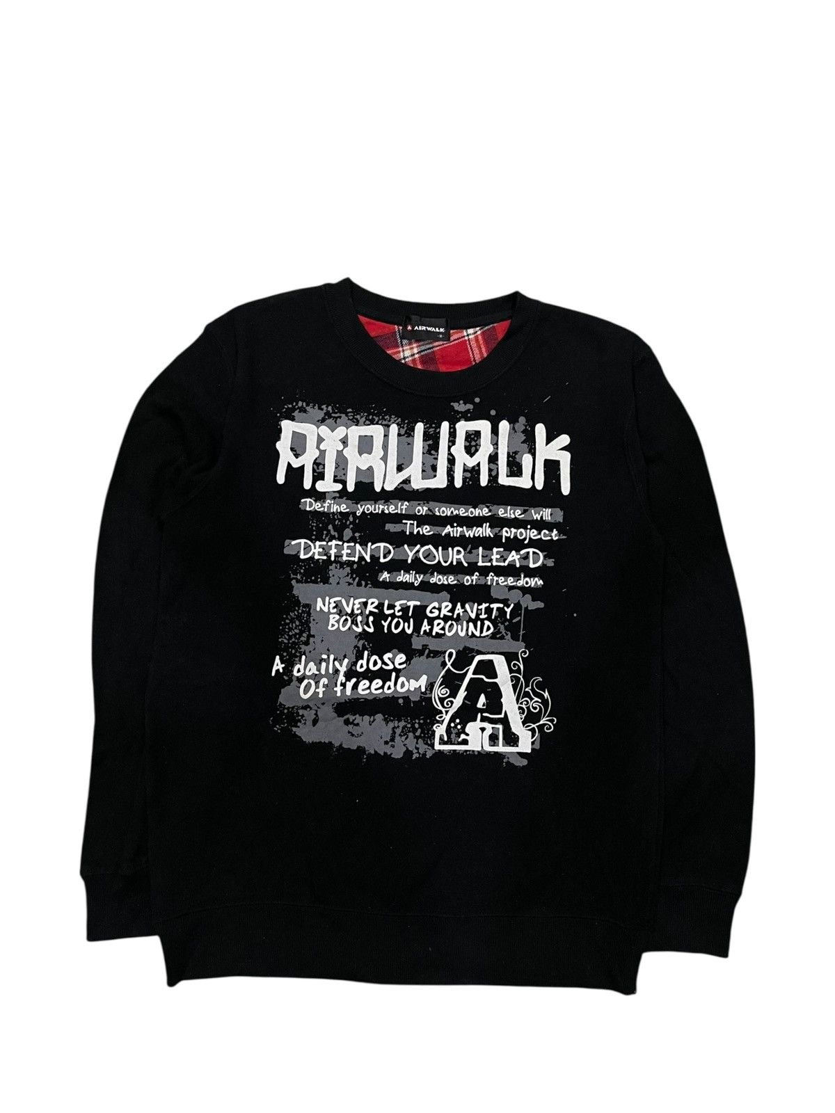 Airwalk Y2K Airwalk Bigprint Grunge Poem Sweatshirt Size US M / EU 48-50 / 2 - 1 Thumbnail