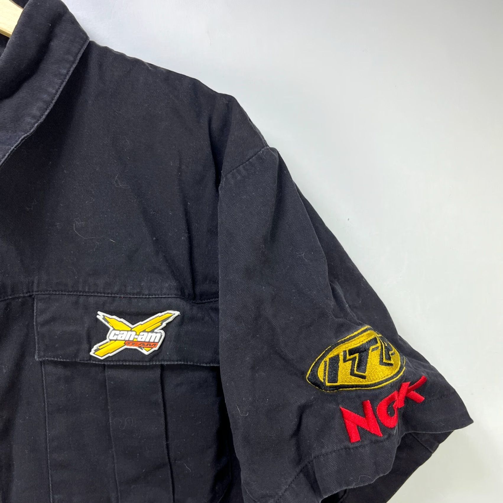 Vintage VINTAGE Can Am Team Racing Button Up Short Sleeve Shirt L Black Men T-Shirt 90s Size US L / EU 52-54 / 3 - 5 Thumbnail
